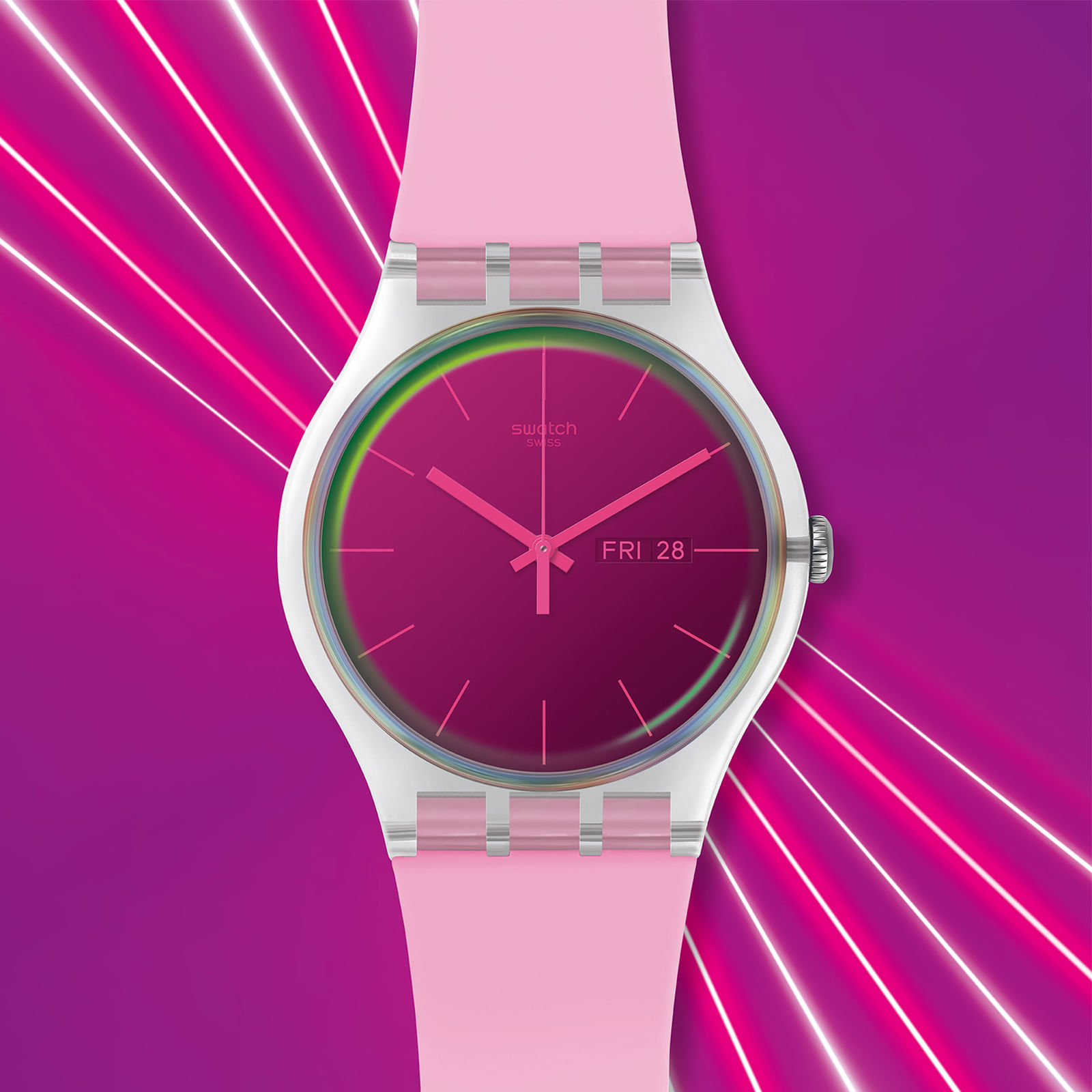 Reloj SWATCH POLAROSE SUOK710 Transparente