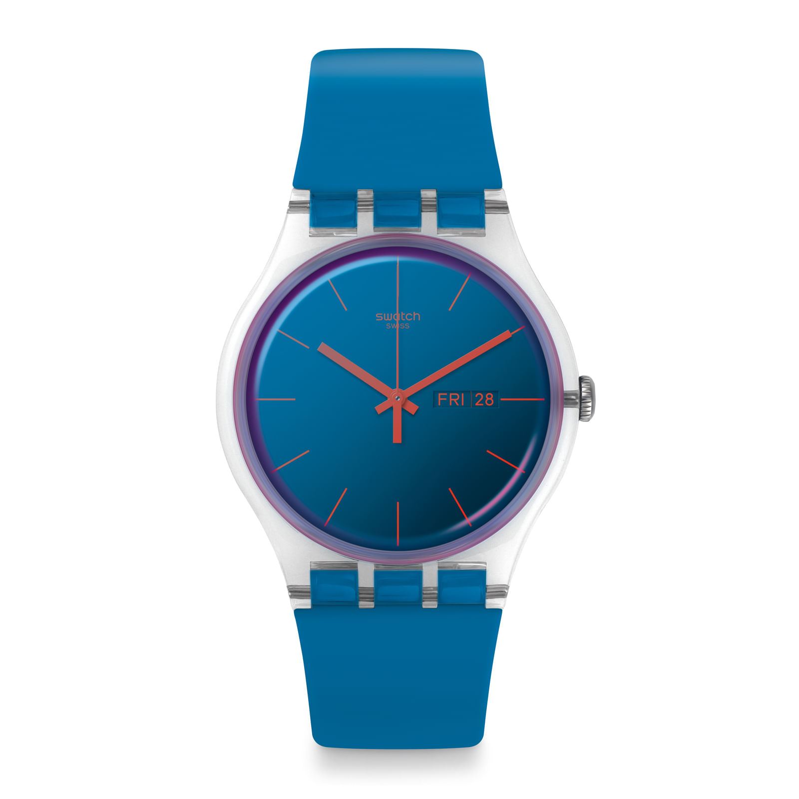 Reloj SWATCH POLABLUE SUOK711 Transparente