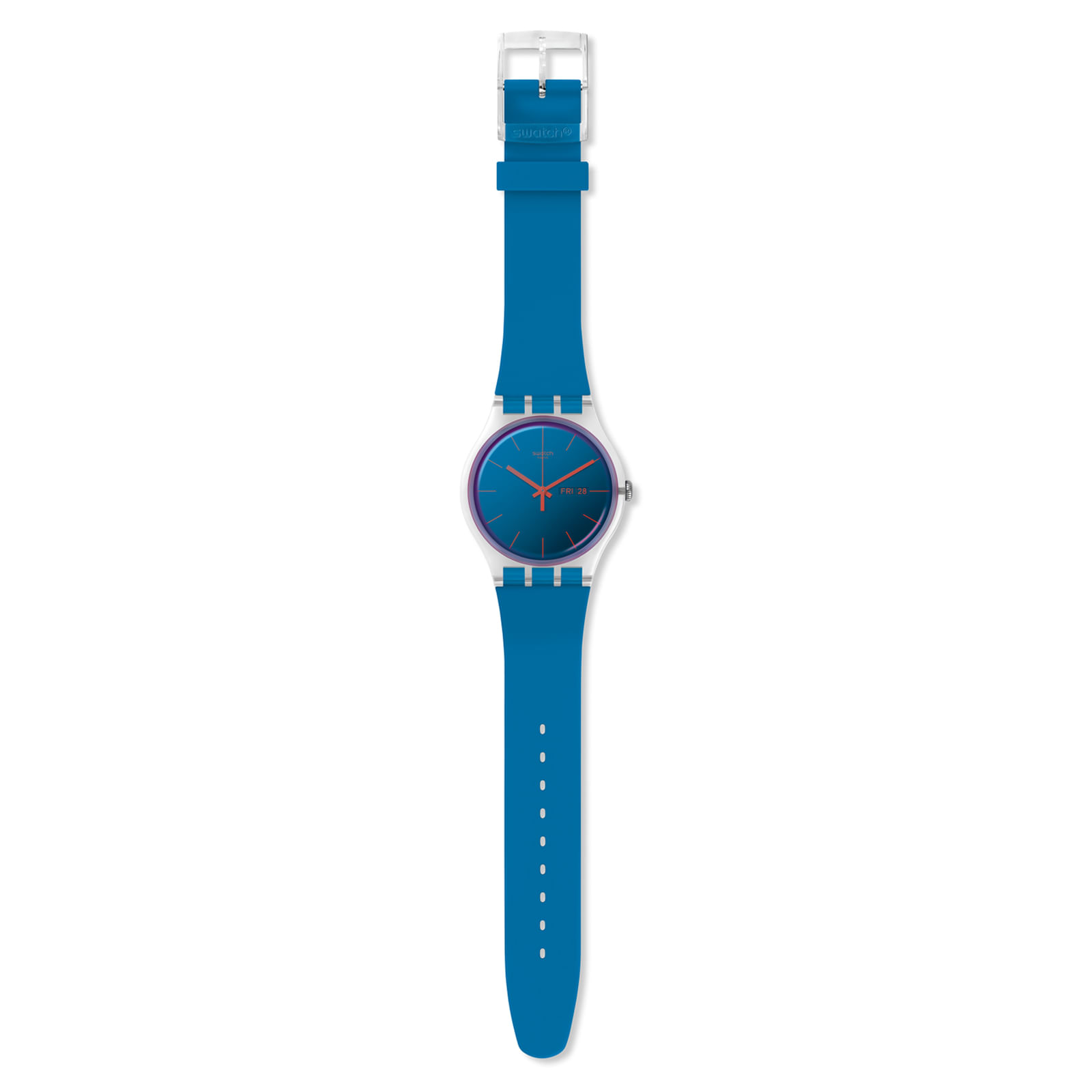 Reloj SWATCH POLABLUE SUOK711 Transparente