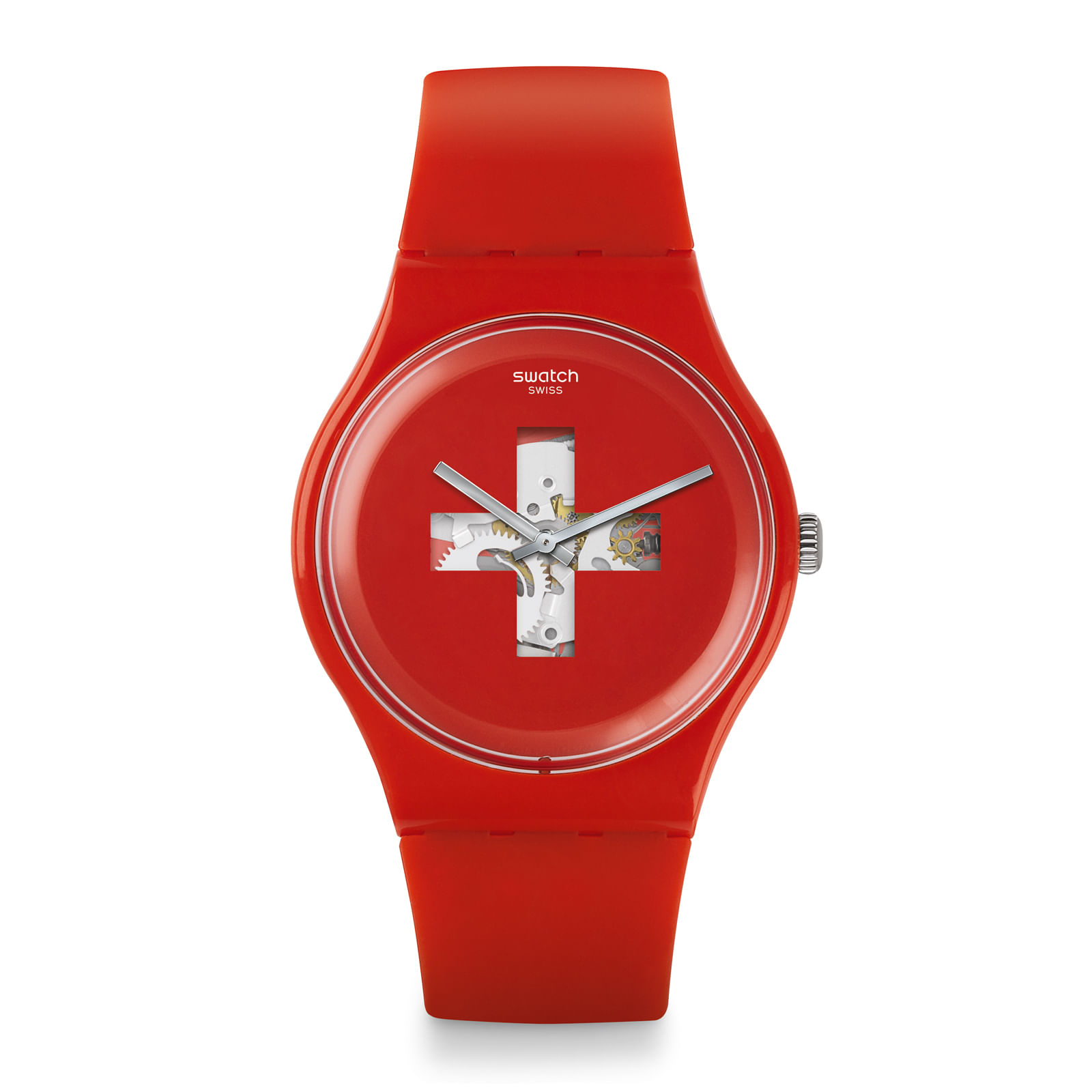 Reloj SWATCH SWISS AROUND THE CLOCK SUOR106 Rojo