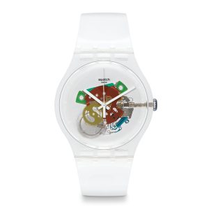 Reloj SWATCH RANDOM GHOST AGAIN SO29K104 Transparente