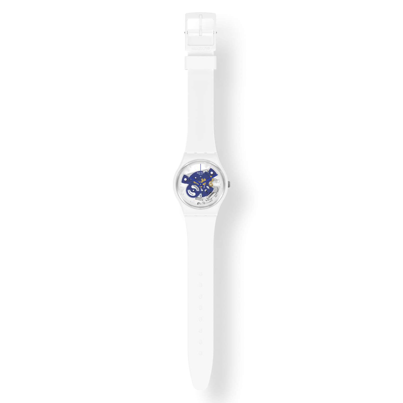 Reloj SWATCH TIME TO BLUE SMALL SO31W103 Blanco
