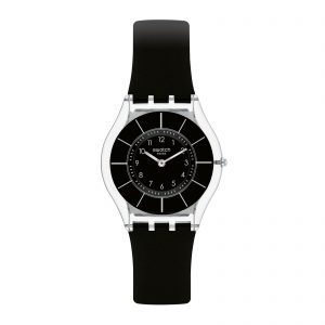 Reloj SWATCH BLACK CLASSINESS SFK361 Transparente