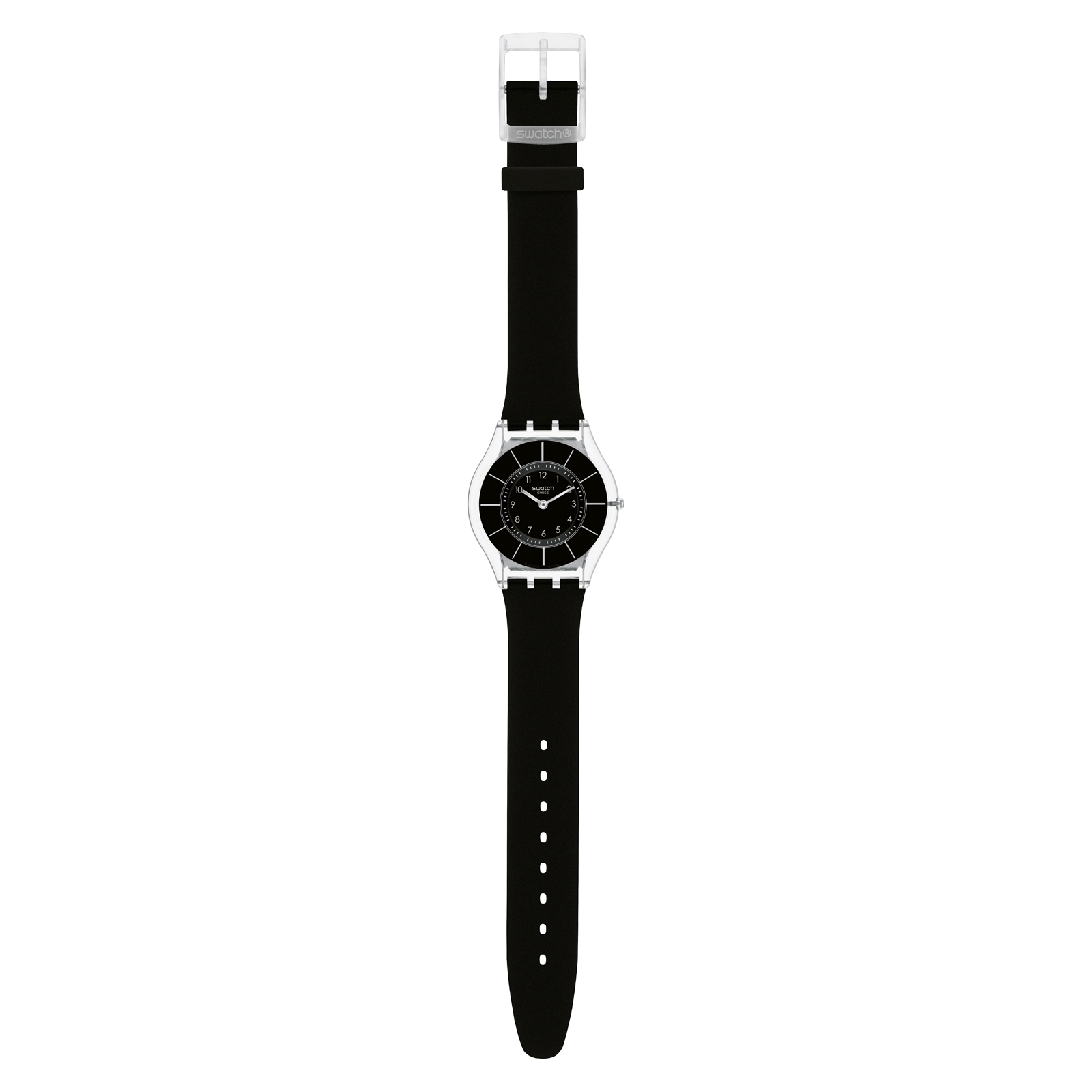 Reloj SWATCH BLACK CLASSINESS SFK361 Transparente