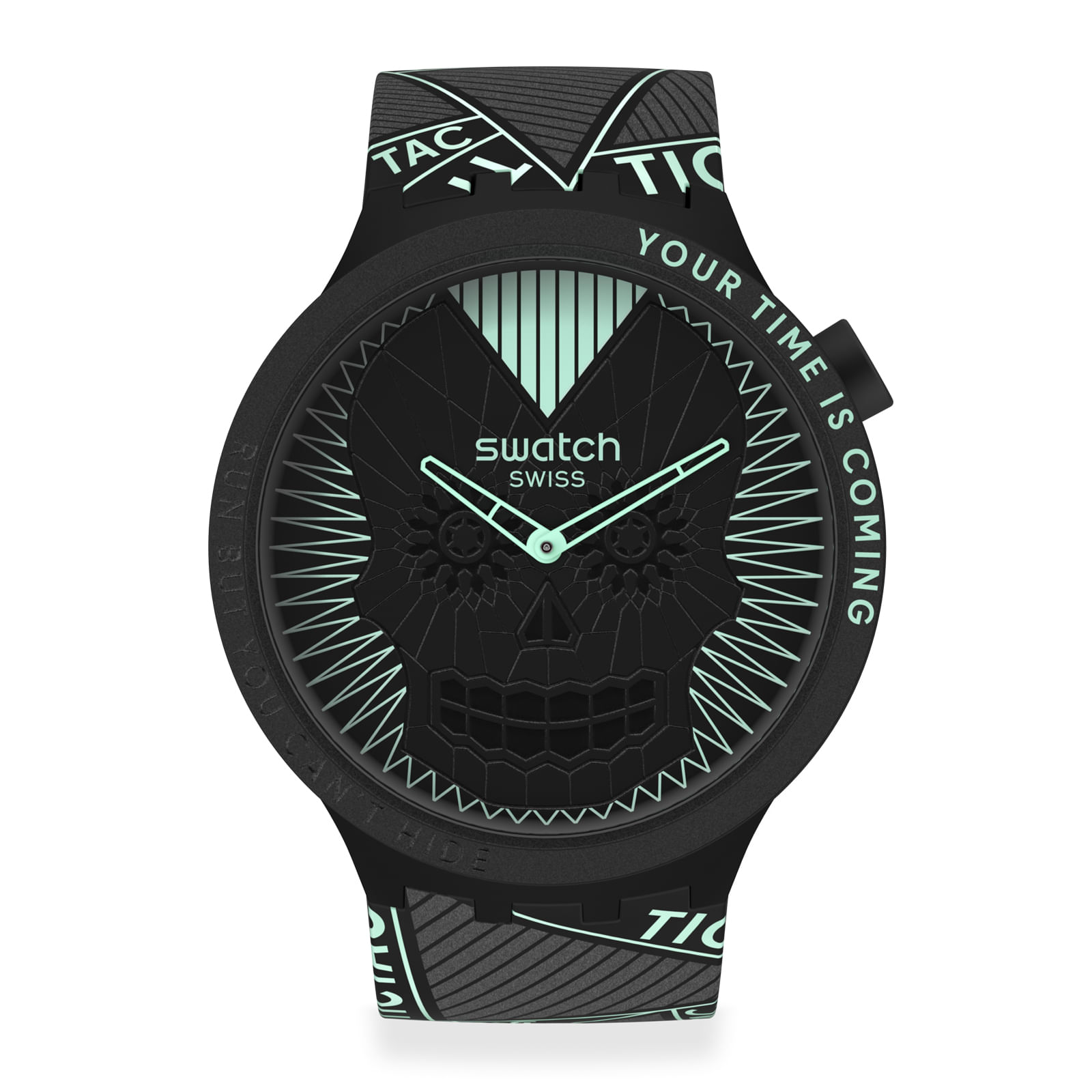 Reloj SWATCH RUN BUT YOU CAN´T HIDE SB01B129 Negro