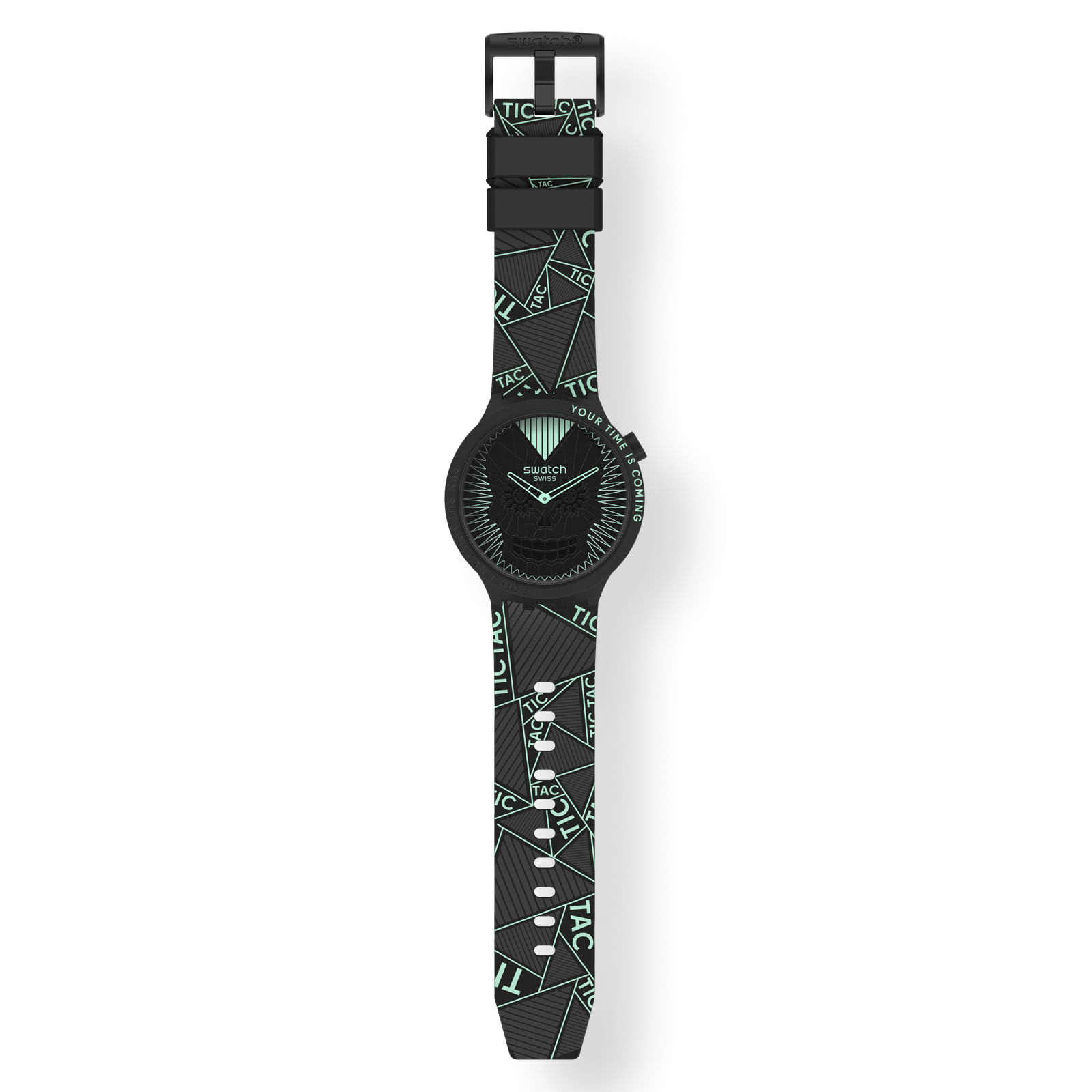 Reloj SWATCH RUN BUT YOU CAN´T HIDE SB01B129 Negro