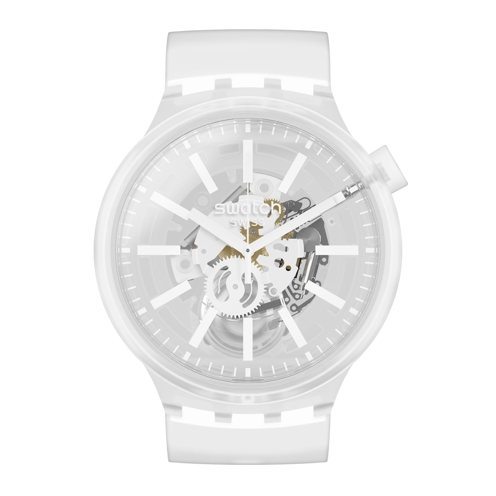 Reloj SWATCH WHITEINJELLY SO27E106 Transparente