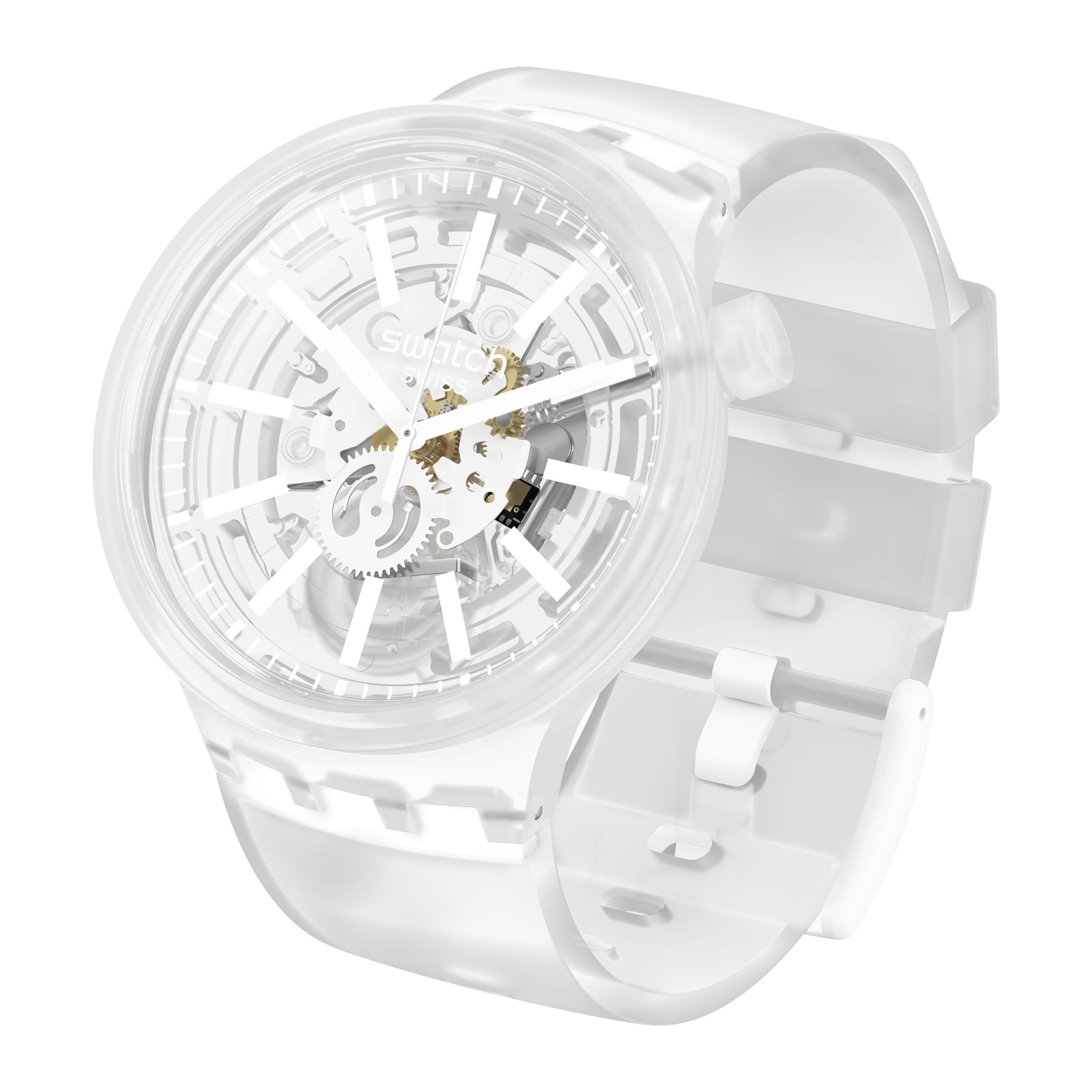 Reloj SWATCH WHITEINJELLY SO27E106 Transparente