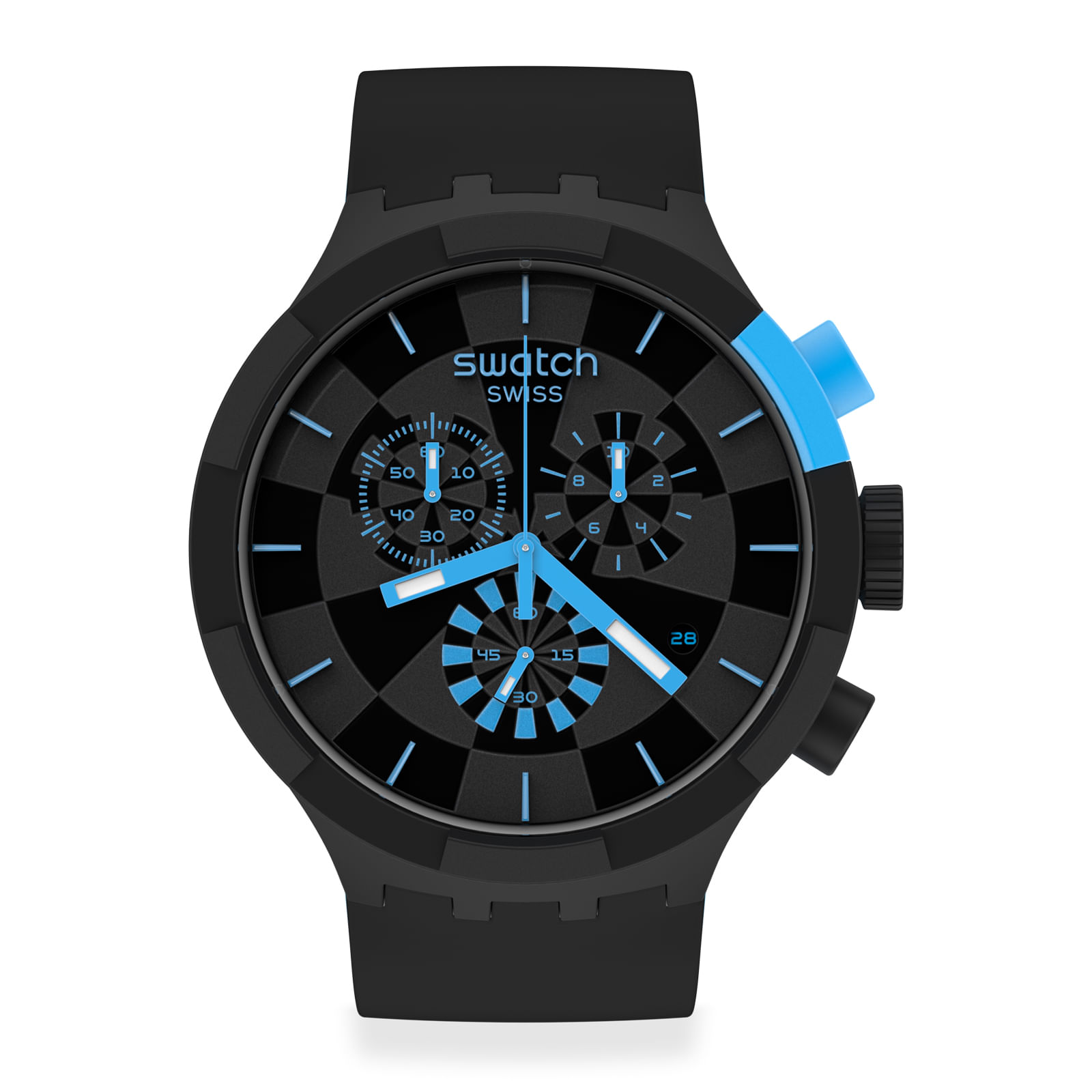 Reloj SWATCH CHECKPOINT BLUE SB02B401 Negro