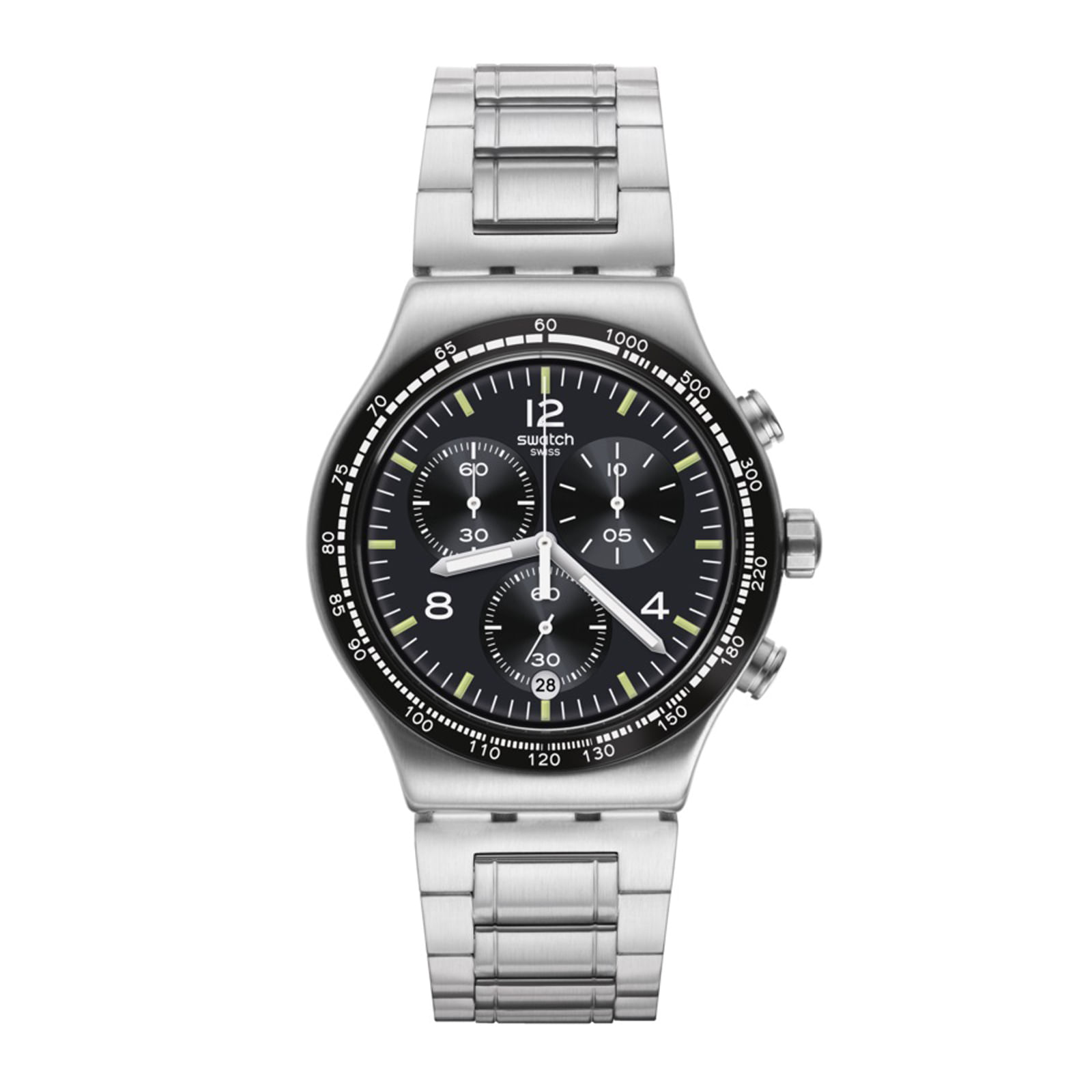 Reloj SWATCH NIGHT FLIGHT AGAIN YVS444GC Plateado