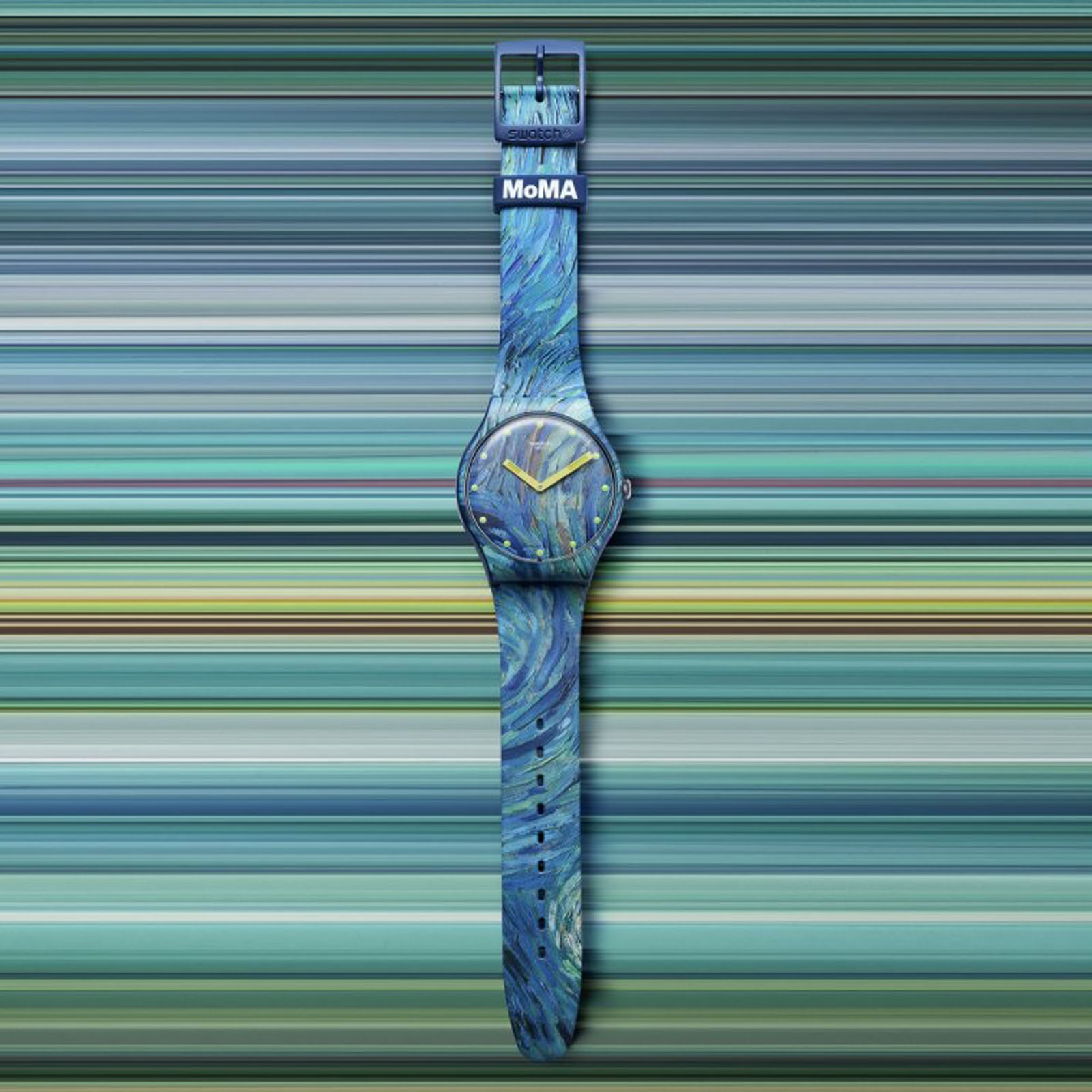 Reloj SWATCH THE STARRY NIGHT BY VINCENT VAN GOGH SUOZ335 Azul