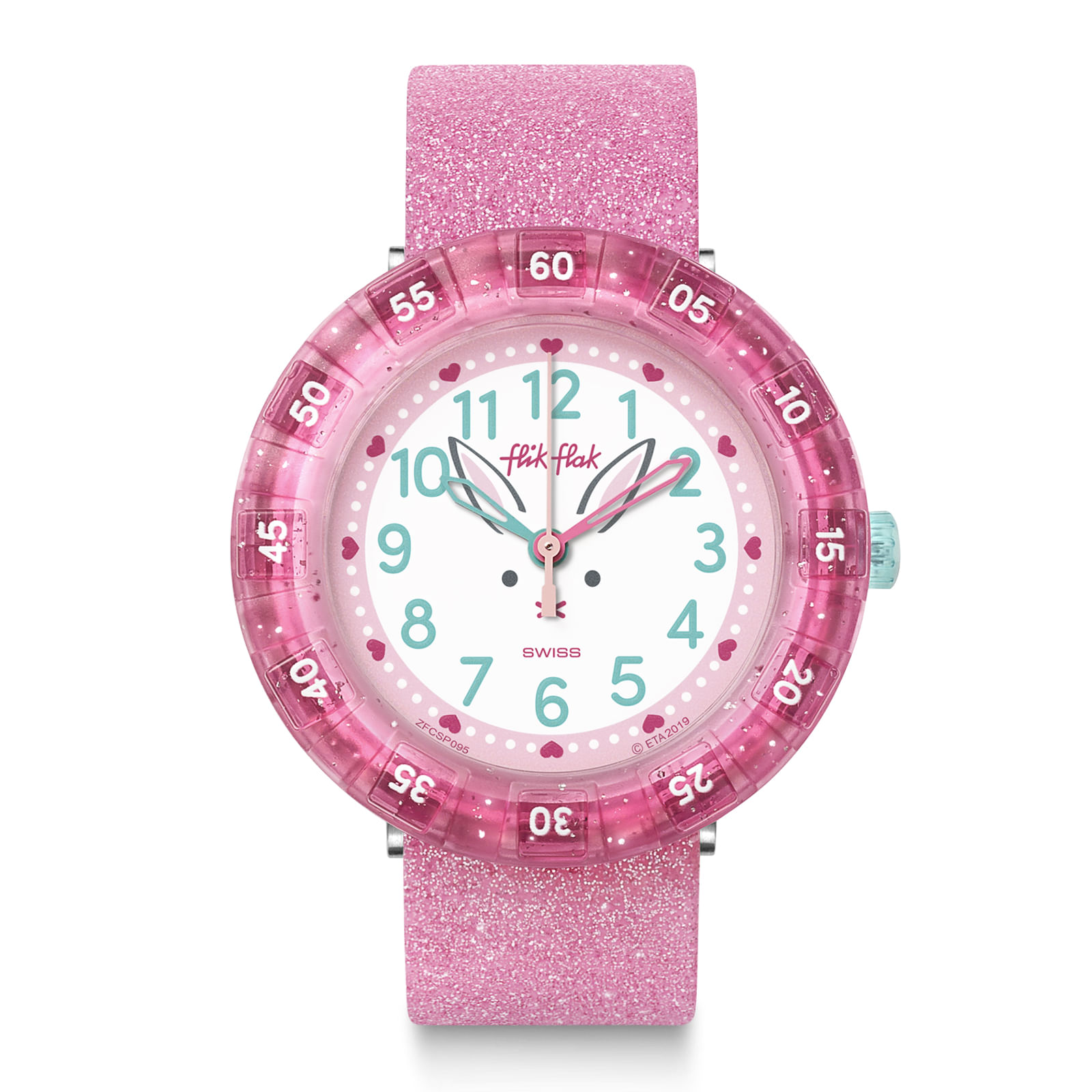 Reloj FLIK FLAK BUNNYAXUS ZFCSP095 Niños Rosado