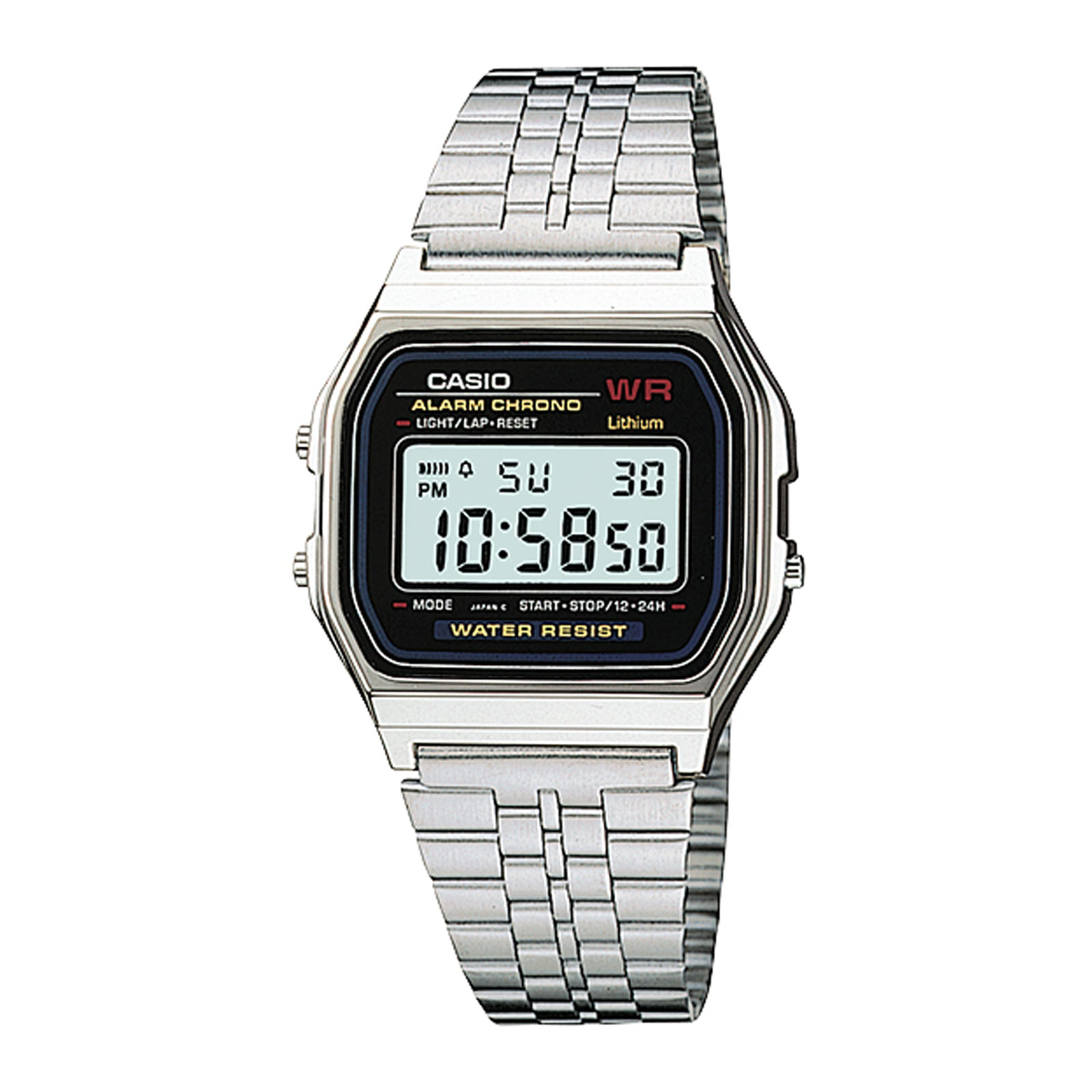 Reloj CASIO A159W-N1 Resina Unisex Plateado - Btime