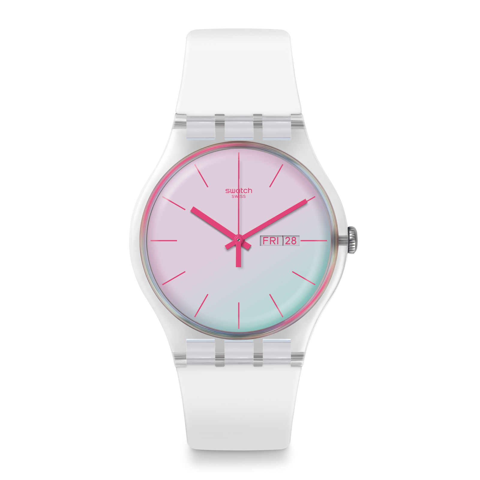 Reloj SWATCH POLAWHITE SUOK713 Transparente