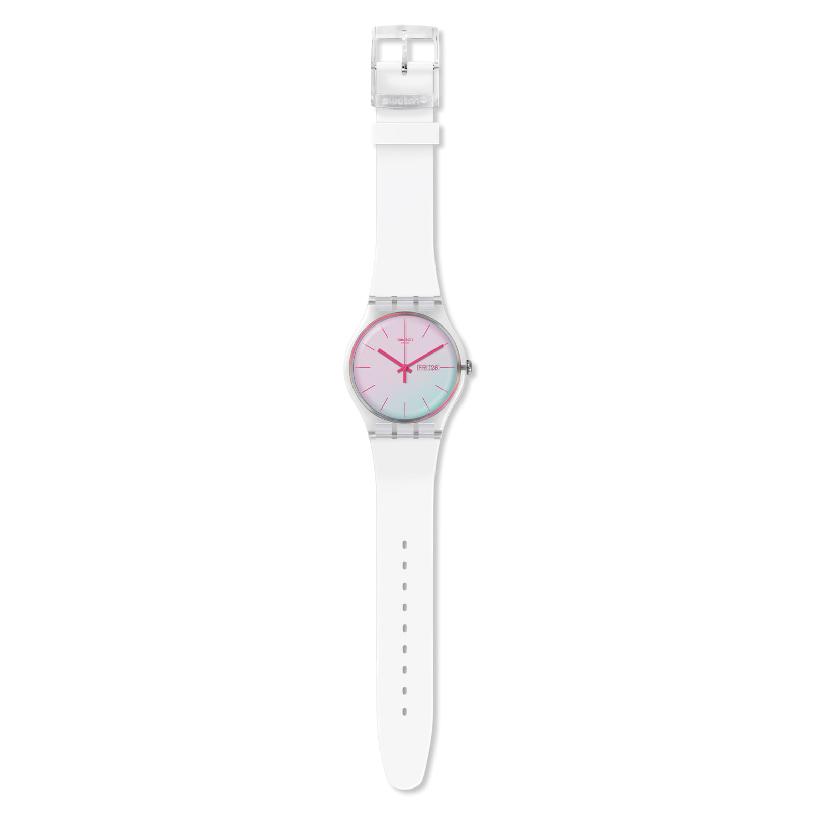 Reloj SWATCH POLAWHITE SUOK713 Transparente