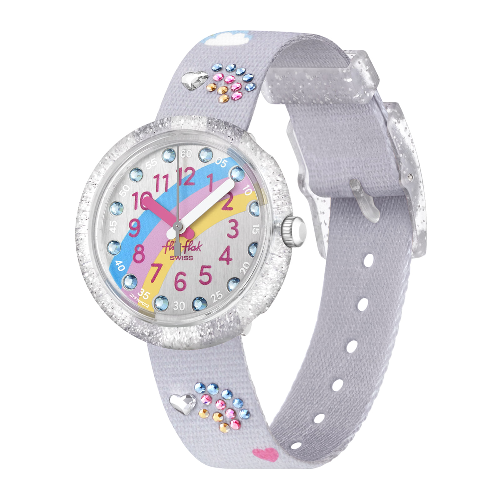 Reloj FLIK FLAK OVER THE RAINBOW ZFPNP072 Niños Gris