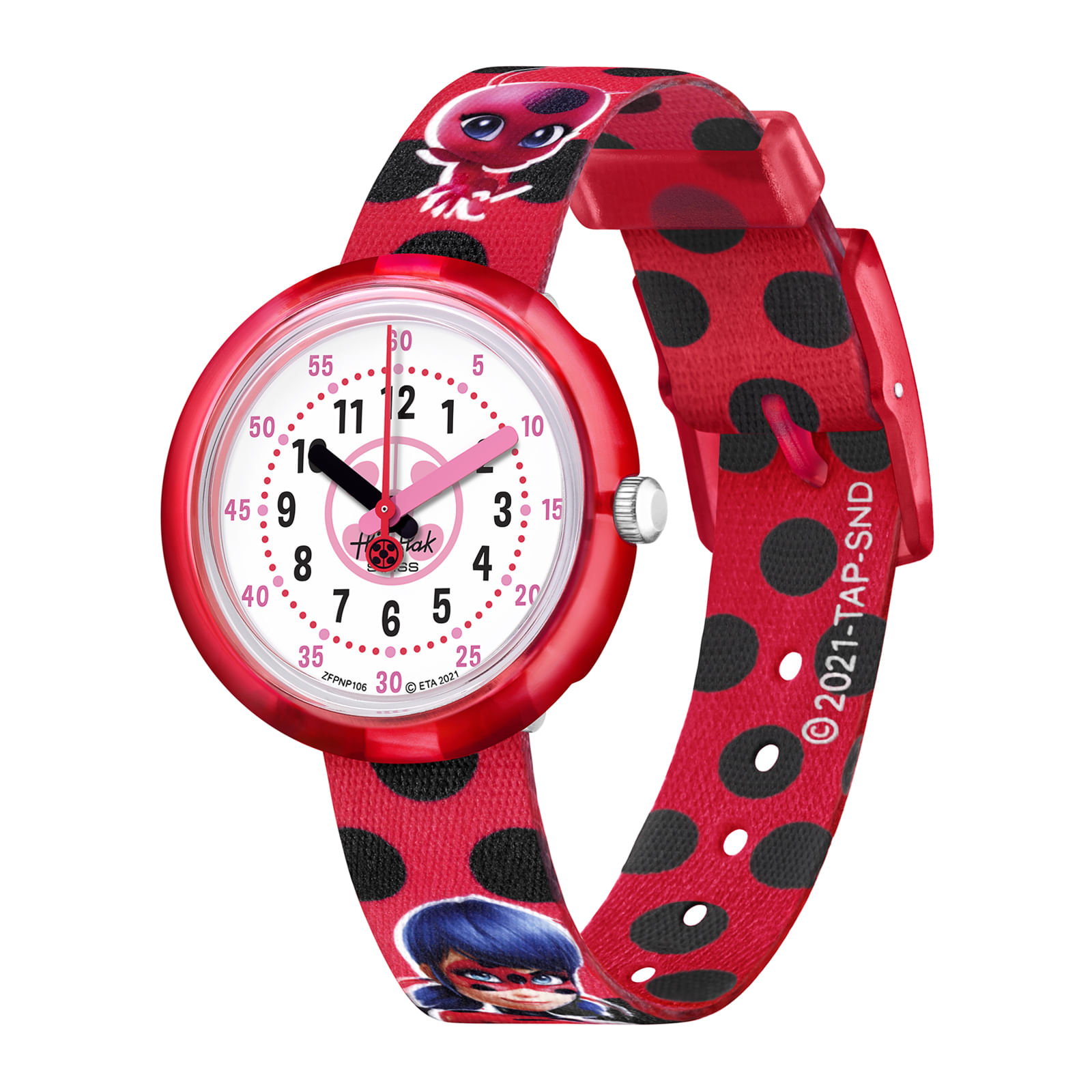 Reloj FLIK FLAK MIRACULOUS LADYBUG ZFPNP106 Niños Rojo