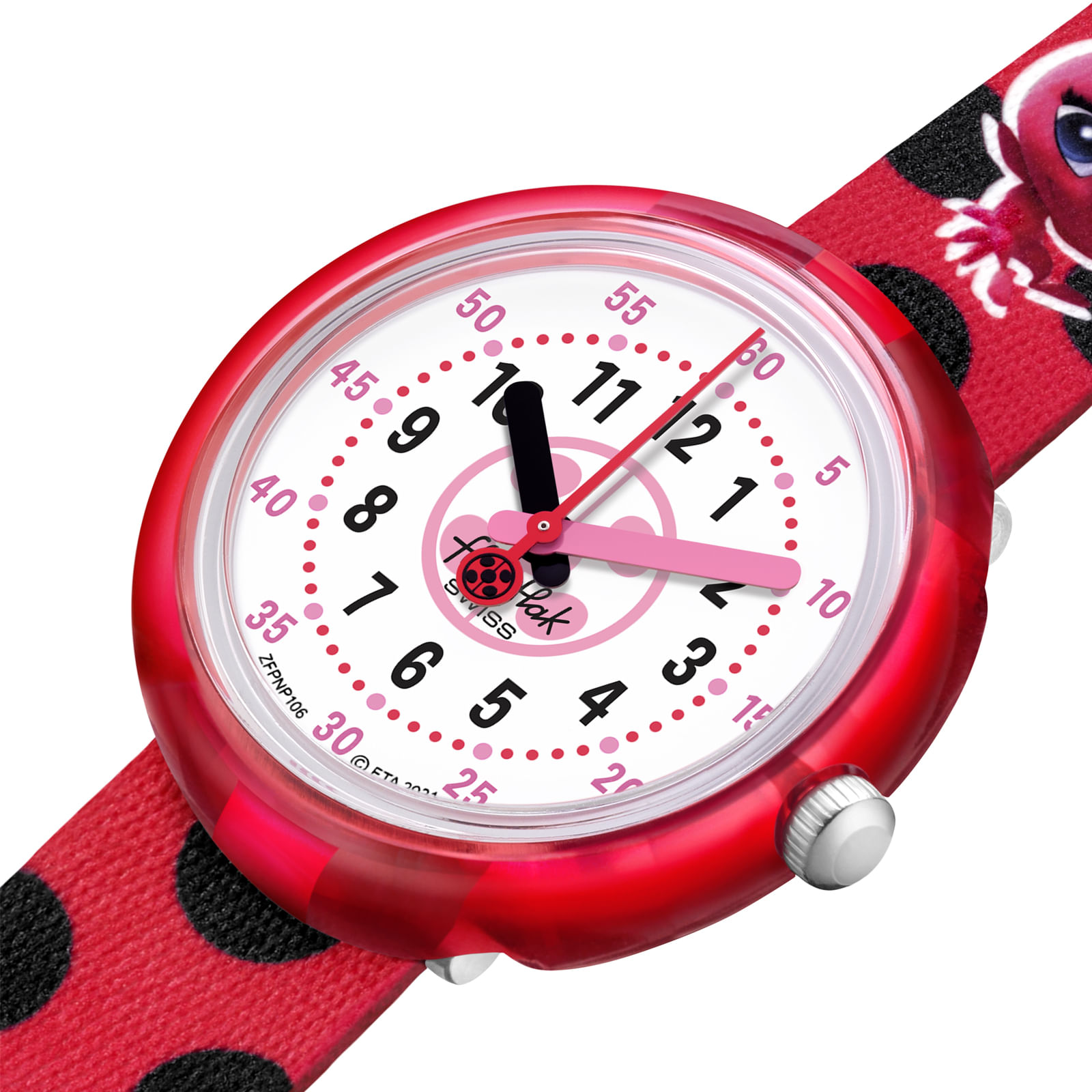 Reloj FLIK FLAK MIRACULOUS LADYBUG ZFPNP106 Niños Rojo