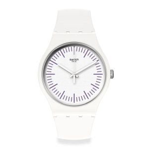 Reloj SWATCH WHITENPURPLE SUOW173 Blanco