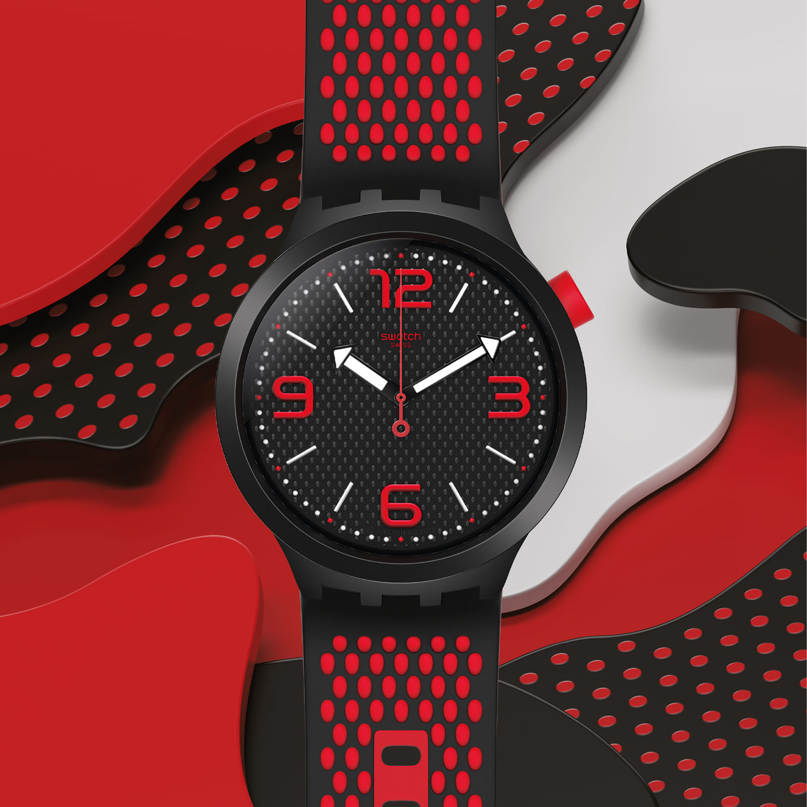 Reloj SWATCH BBBLOOD SO27B102 Negro