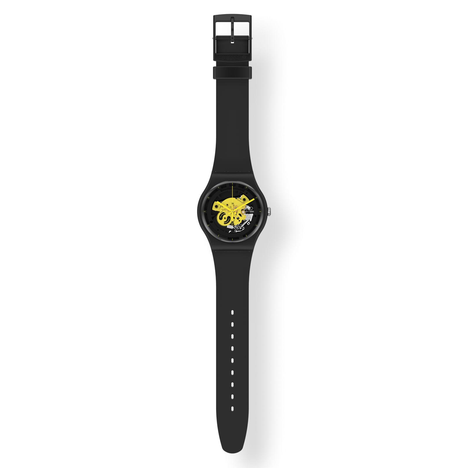 Reloj SWATCH TIME TO YELLOW BIG SO32B111 Negro