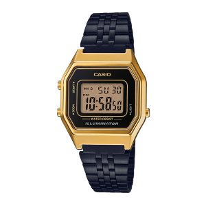 Reloj casio mujer dorado y negro clearance