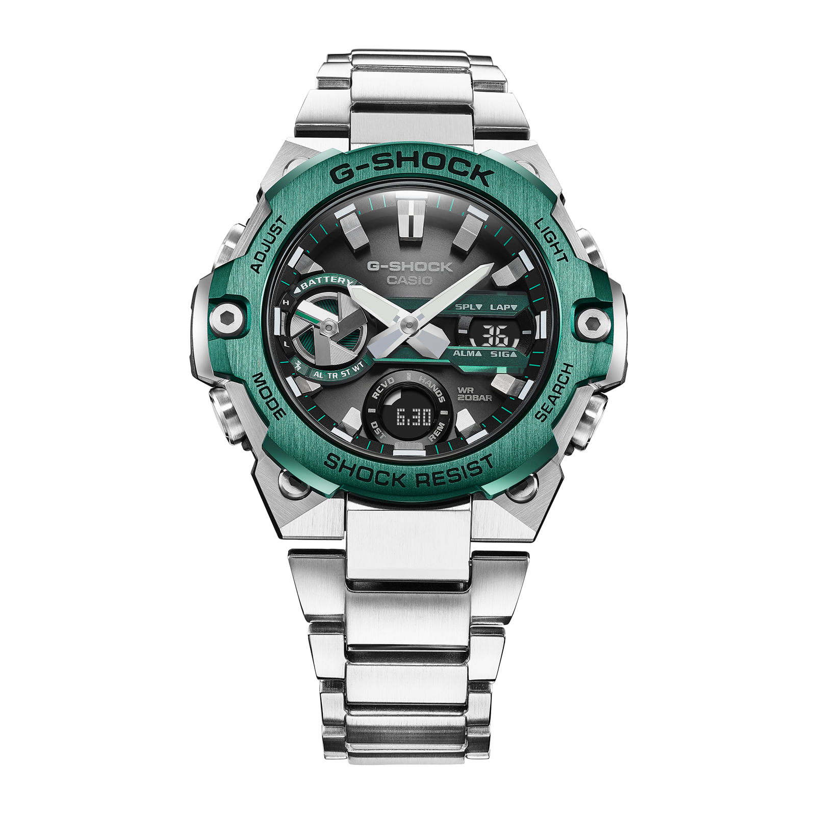 Reloj G-SHOCK GST-B400CD-1A3 Resina/Acero Hombre Plateado