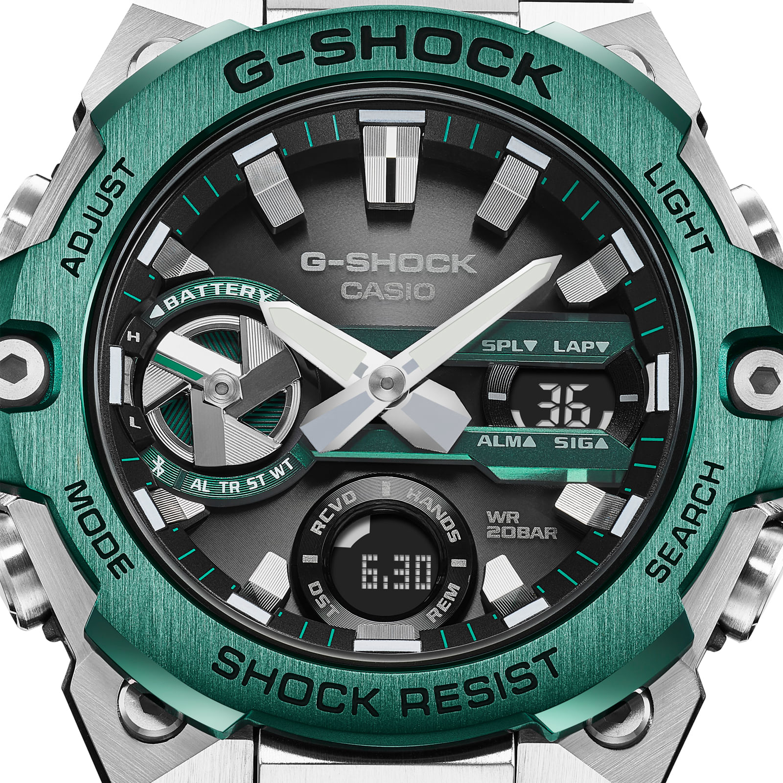 Reloj G-SHOCK GST-B400CD-1A3 Resina/Acero Hombre Plateado