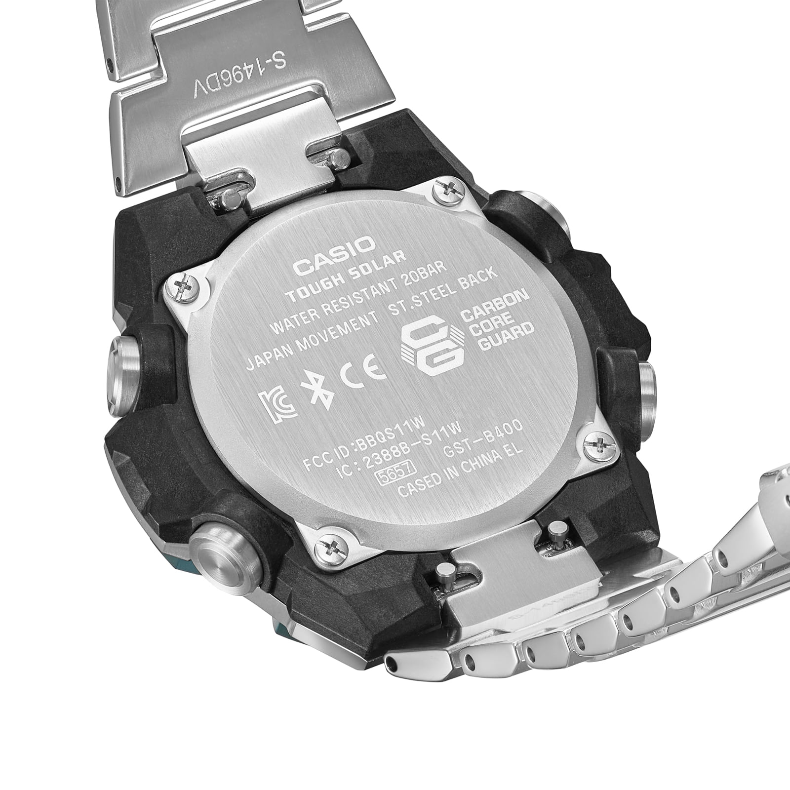 Reloj G-SHOCK GST-B400CD-1A3 Resina/Acero Hombre Plateado