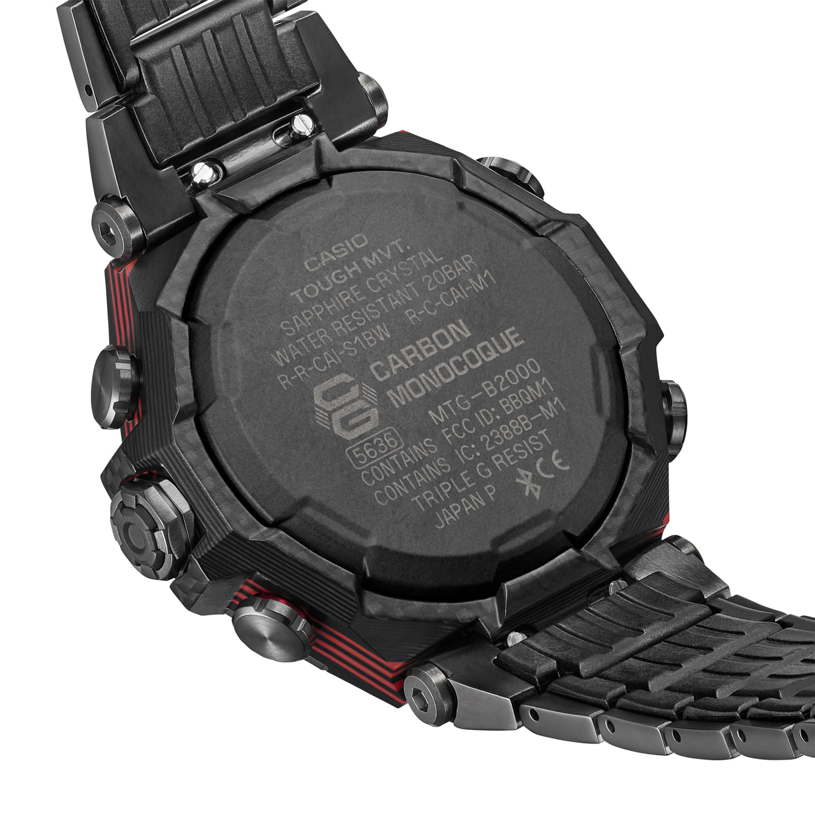 Reloj G-SHOCK MTG-B2000YBD-1A Carbono/Acero Hombre Negro