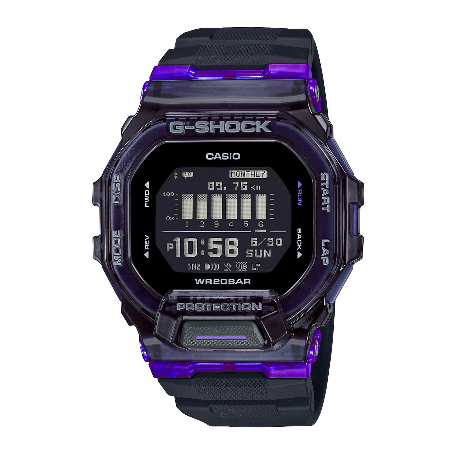 Reloj G-SHOCK GBD-200-9D Resina Hombre Verde Lima - Btime