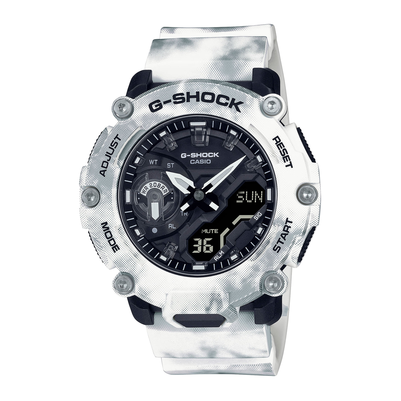 Reloj G-SHOCK GA-2200GC-7A Resina Hombre Blanco