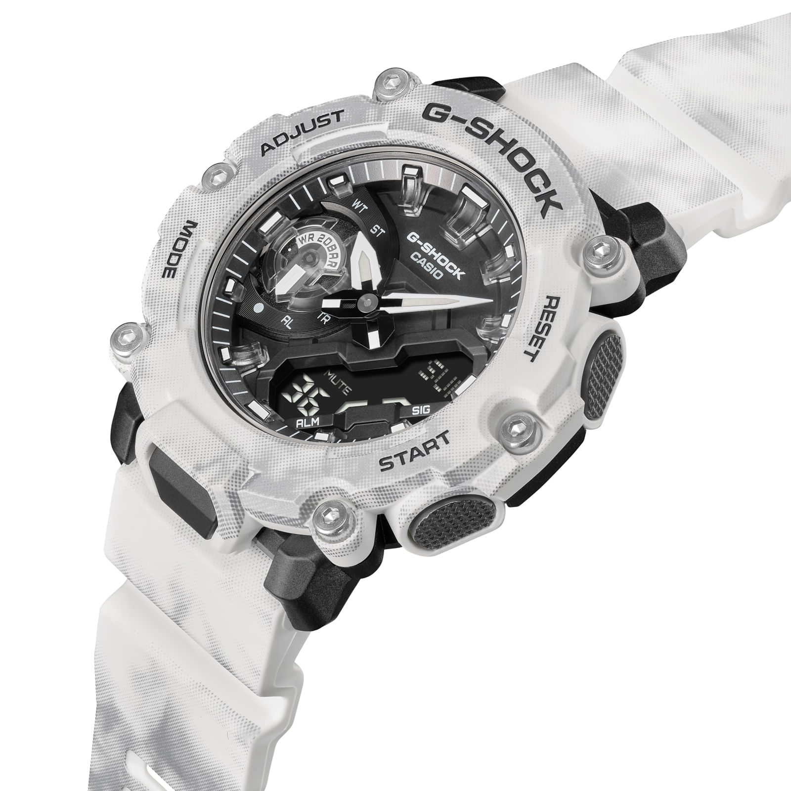 Reloj G-SHOCK GA-2200GC-7A Resina Hombre Blanco