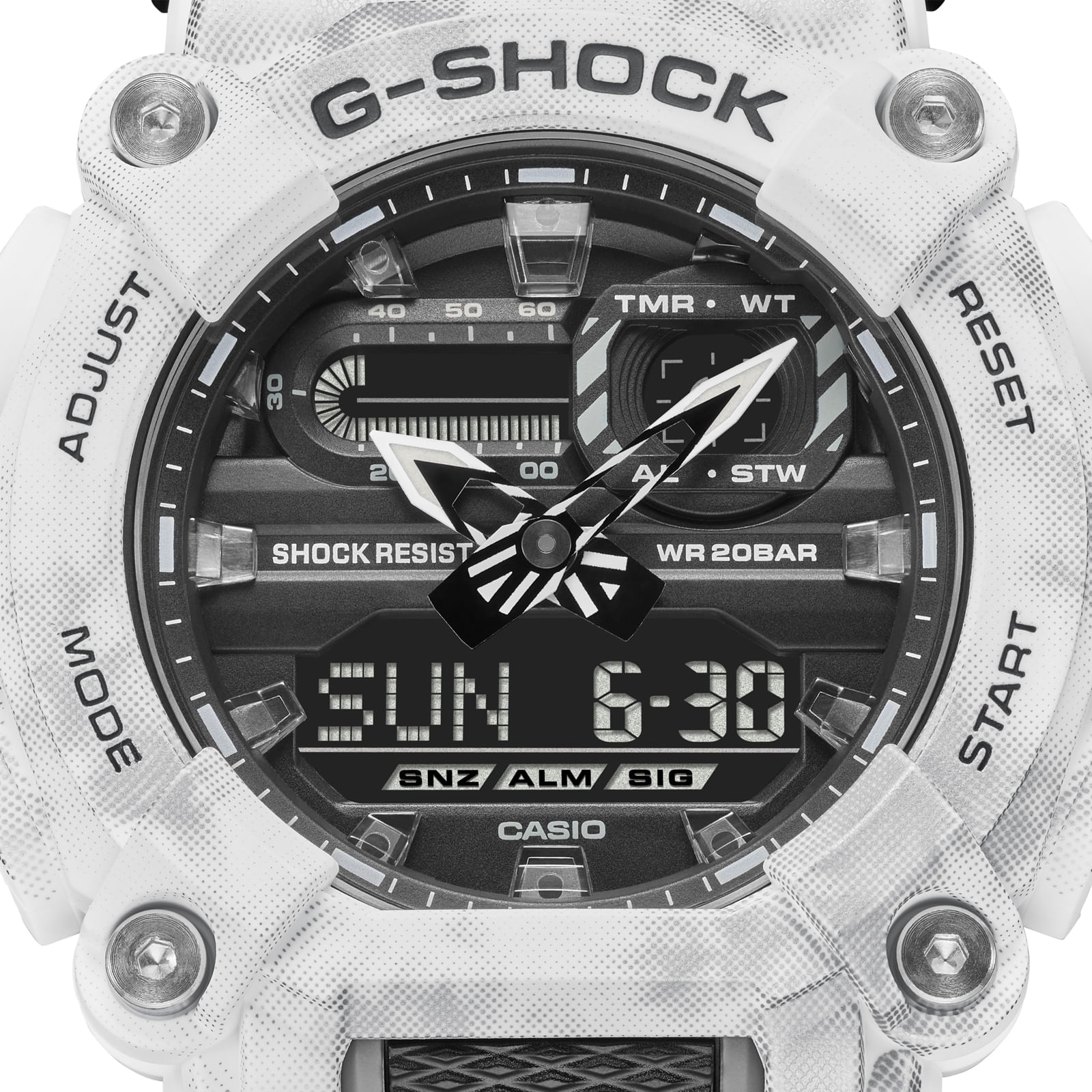 Reloj G-SHOCK GA-900GC-7A Resina Hombre Blanco