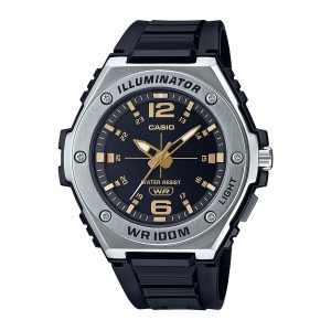Reloj CASIO MWA-100H-1A2 Resina/Acero Juvenil Plateado/Negro