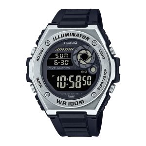 Reloj CASIO MWD-100H-1B Resina/Acero Juvenil Plateado