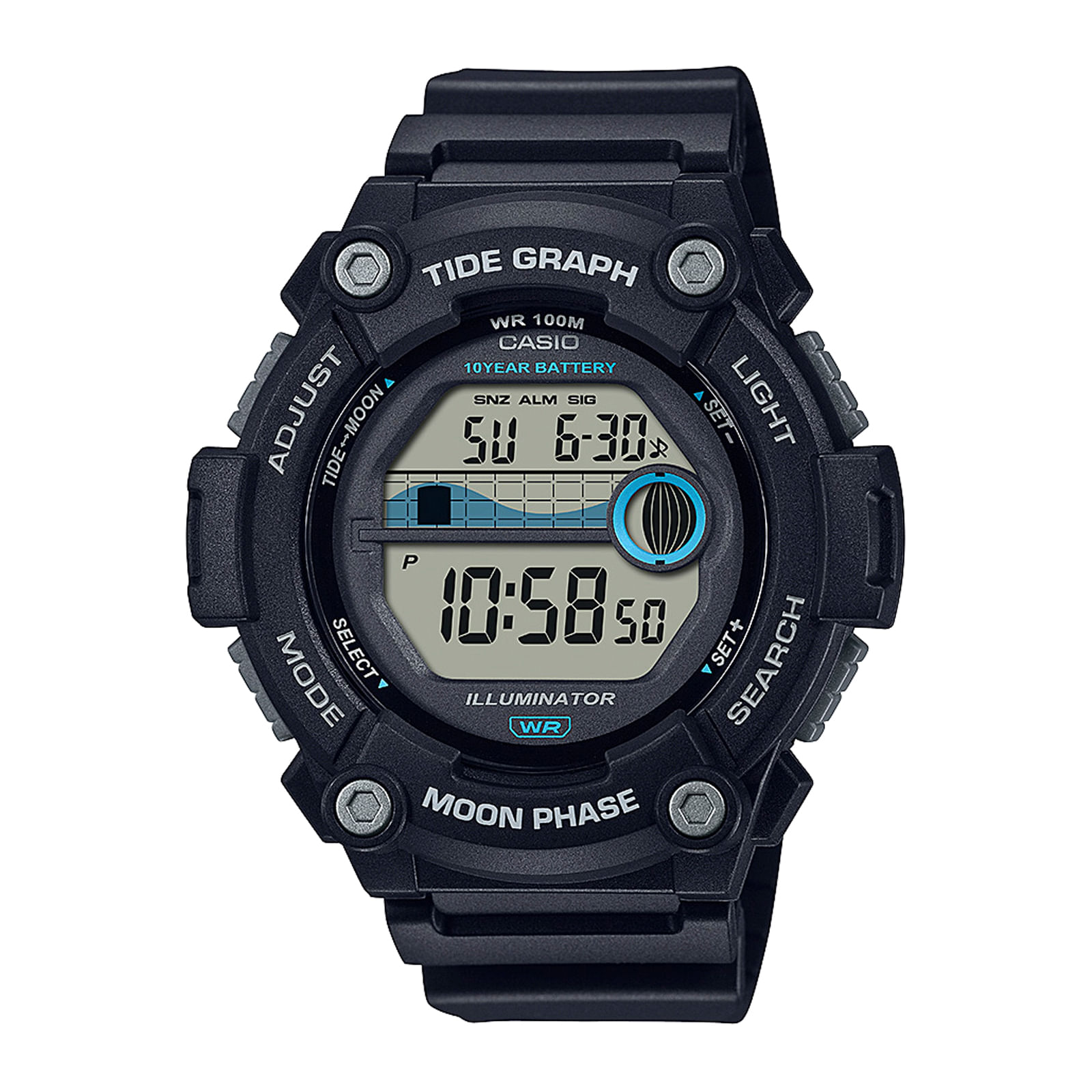 Reloj CASIO WS-1300H-1A Resina Hombre Negro