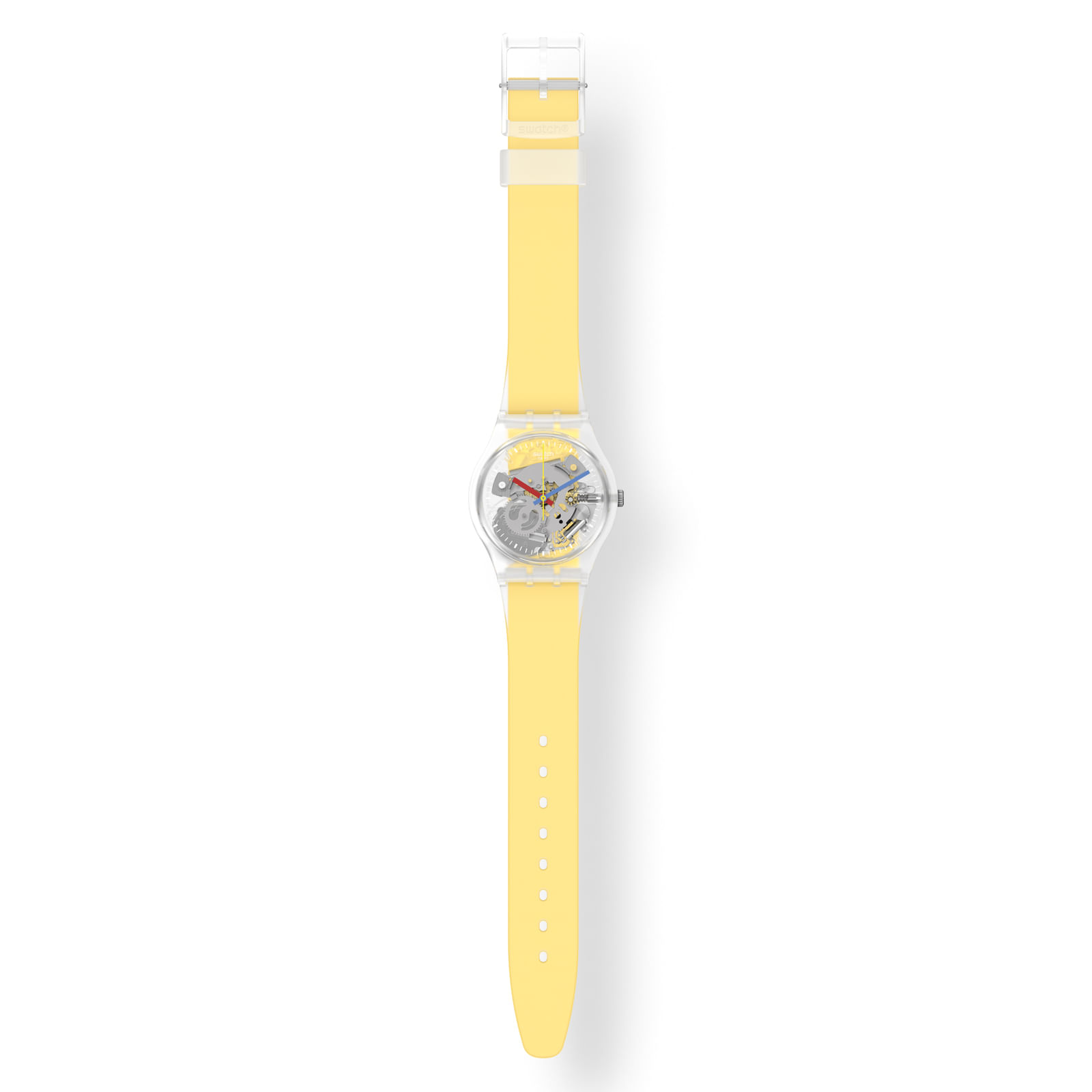 Reloj SWATCH CLEARLY YELLOW STRIPED GE291 Transparente