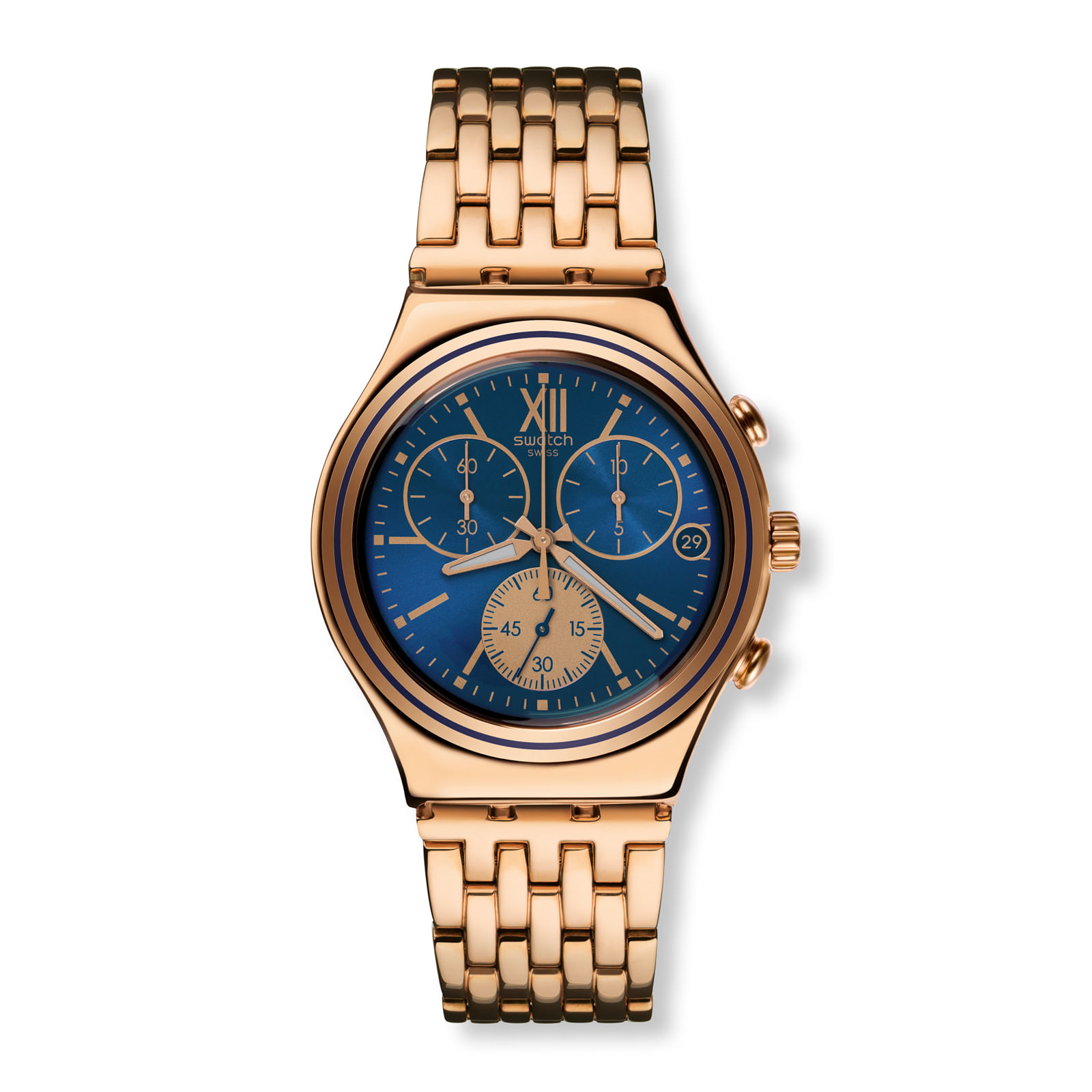 Reloj SWATCH BLUE WIN YCG409G Oro-Rosa
