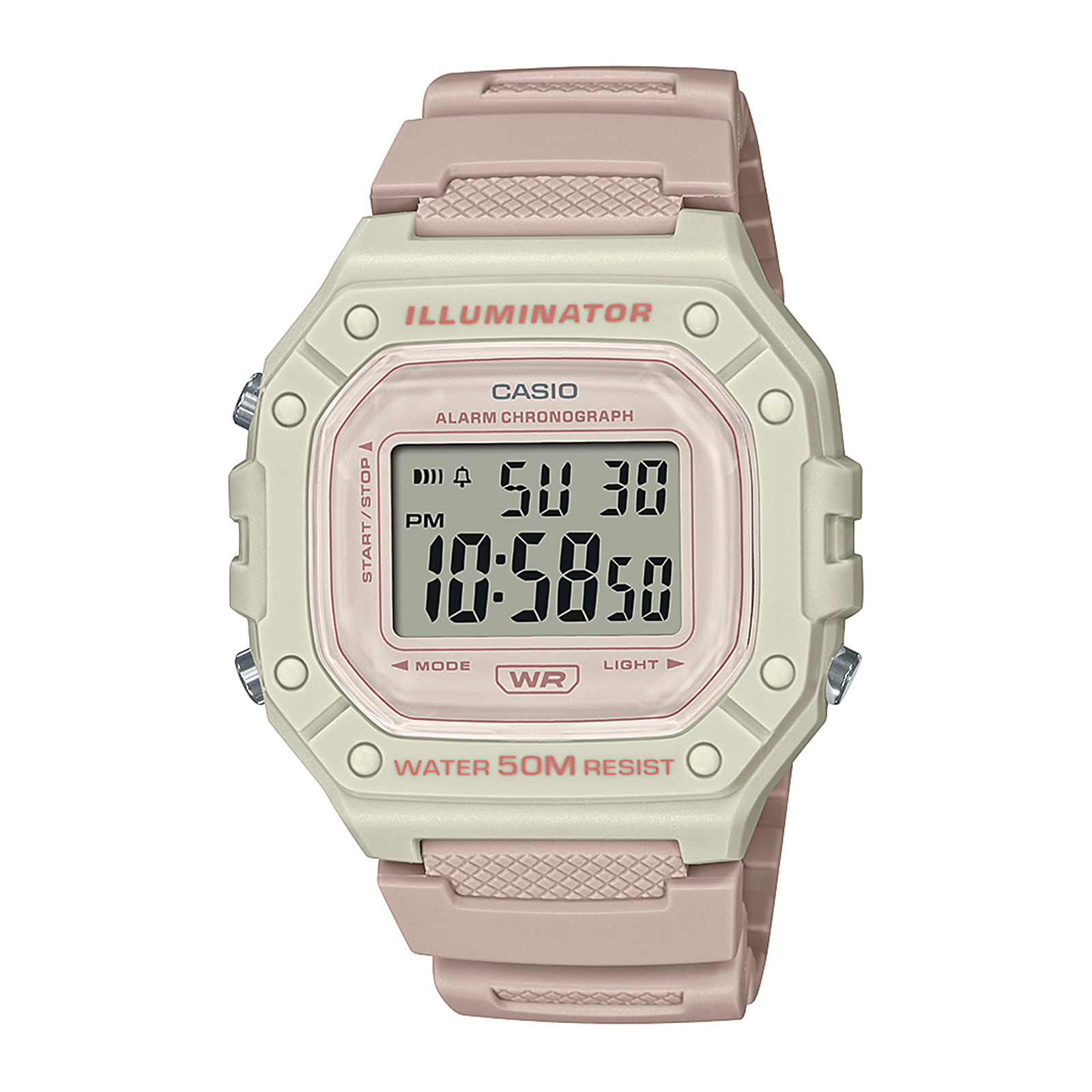 Reloj CASIO W-218HC-4A2 Resina Hombre Rosado