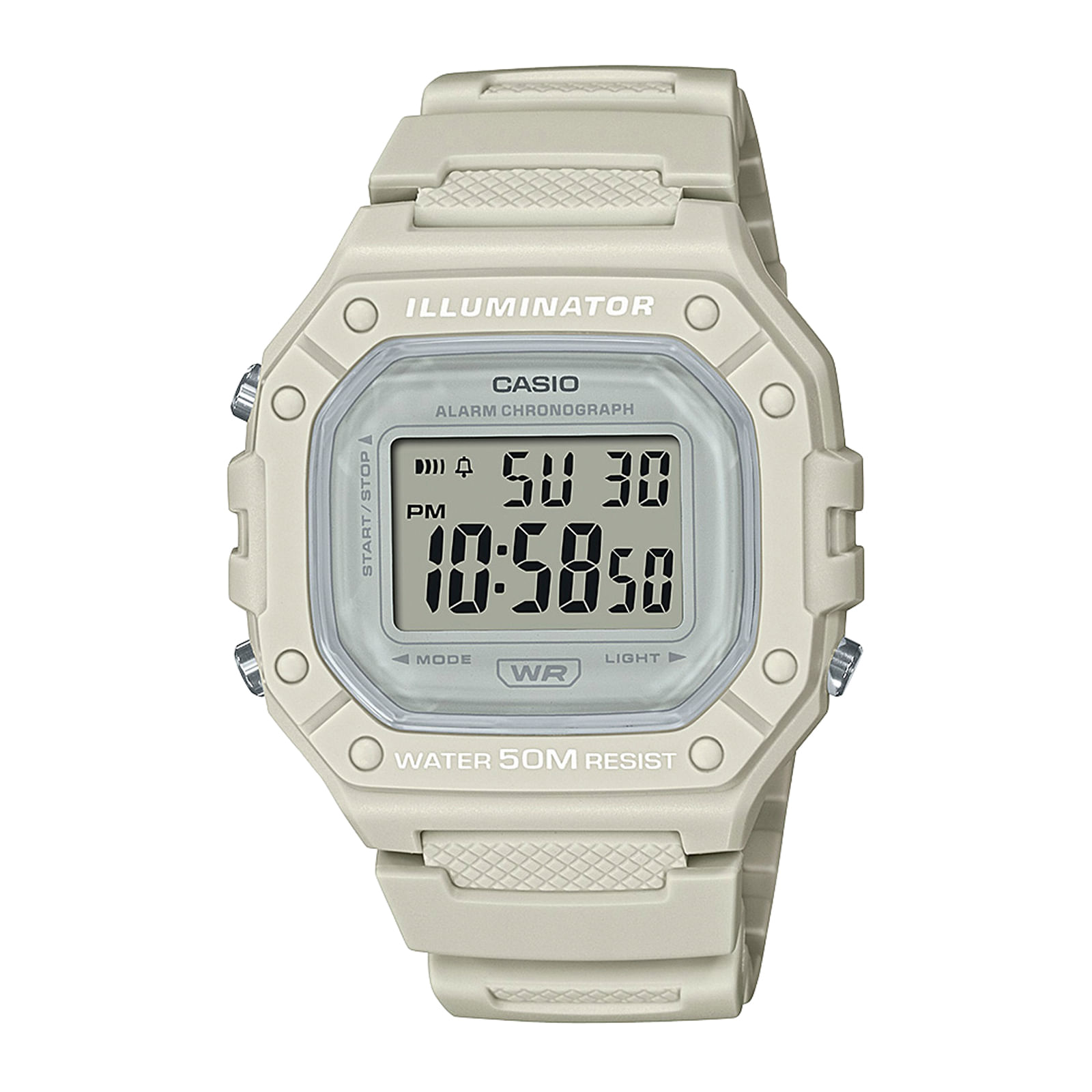 Reloj CASIO W-218HC-8A Resina Hombre Beige