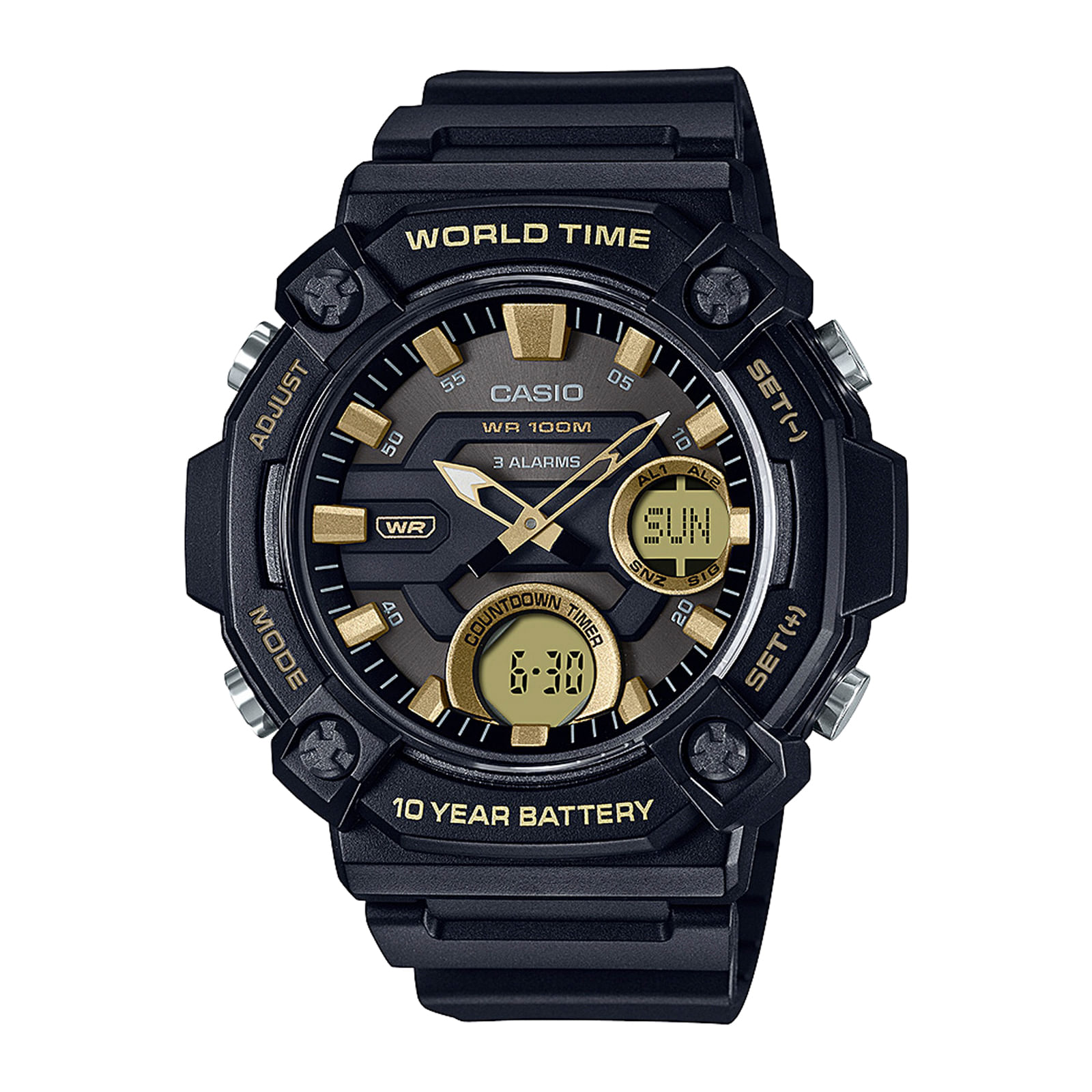 Reloj CASIO AEQ-120W-9A Resina Hombre Negro