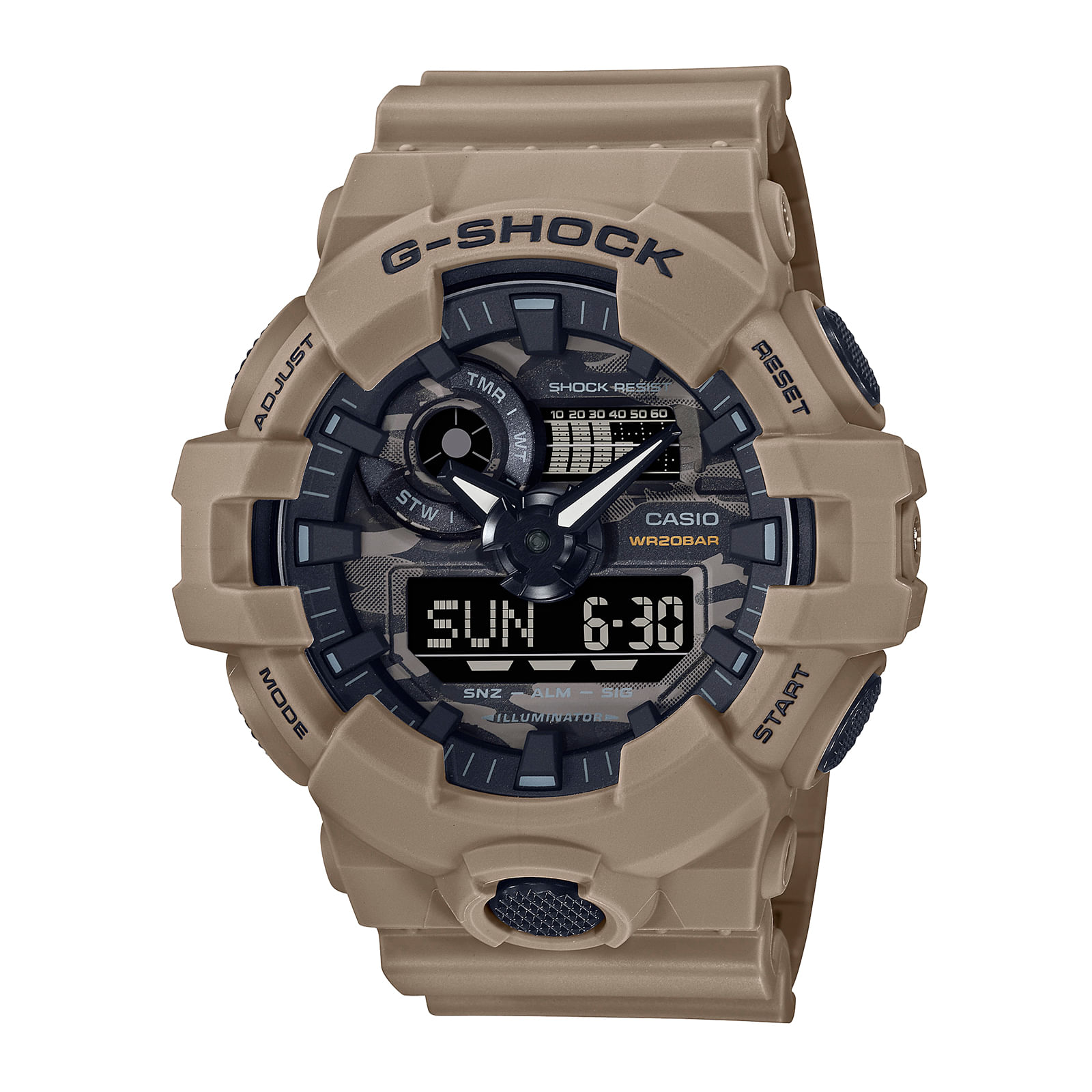 Reloj G-SHOCK GA-700CA-5A Resina Hombre Beige