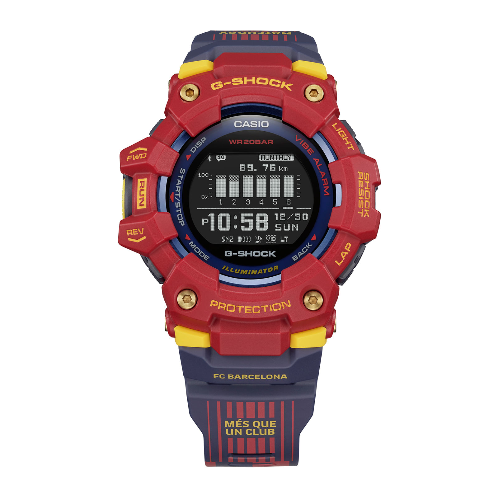 Reloj G-SHOCK GBD-100BAR-4D Resina/Aluminio Hombre Rojo