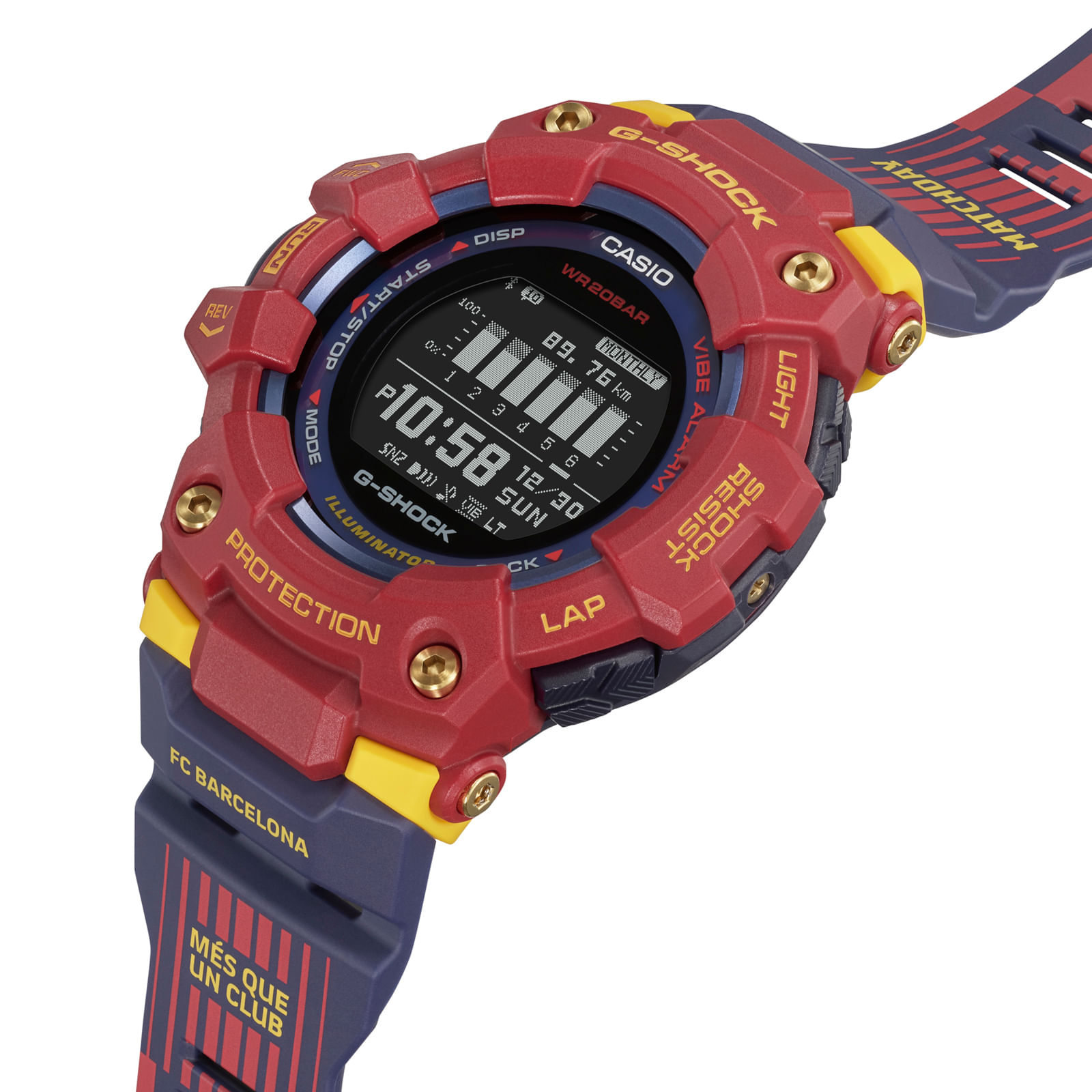 Reloj G-SHOCK GBD-100BAR-4D Resina/Aluminio Hombre Rojo