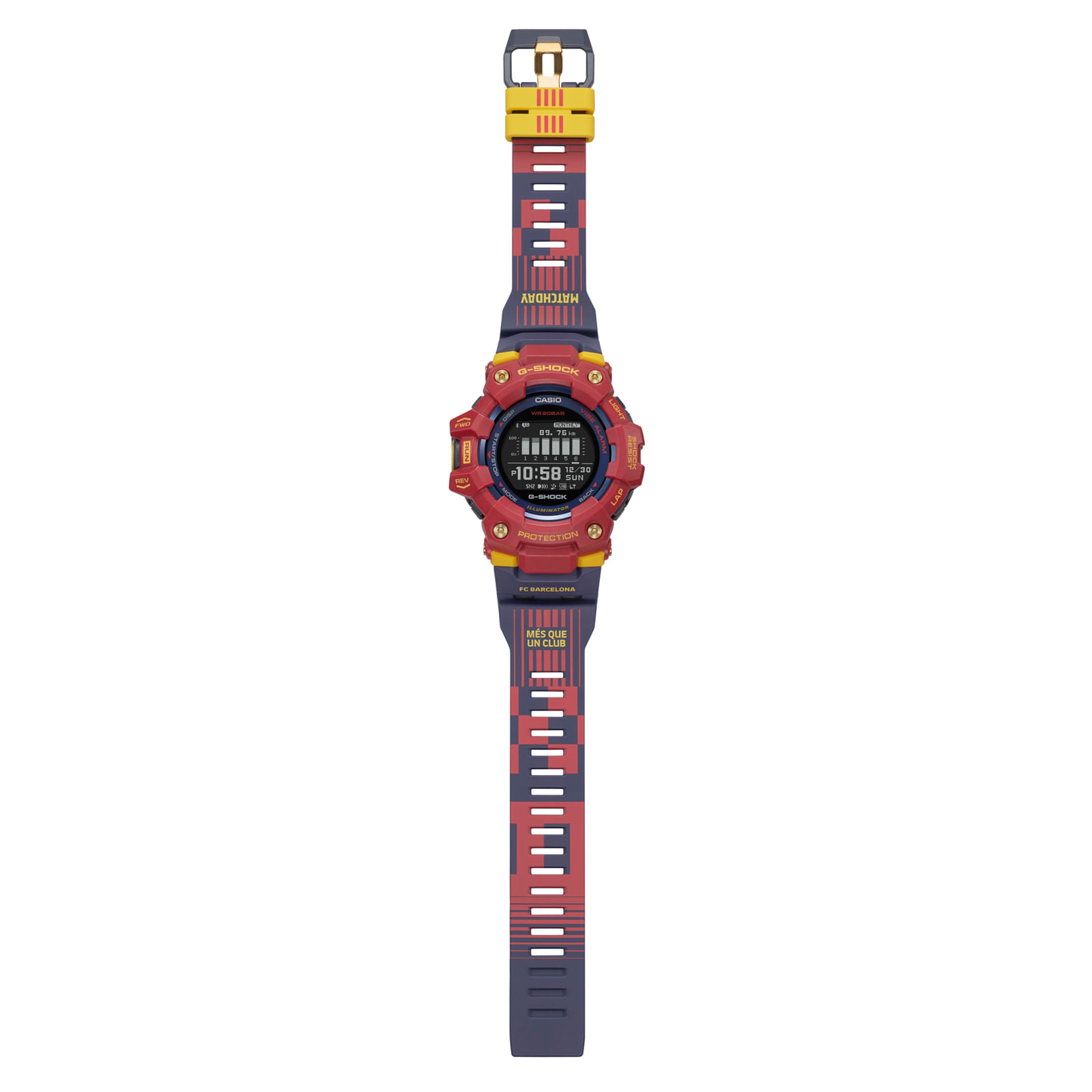 Reloj G-SHOCK GBD-100BAR-4D Resina/Aluminio Hombre Rojo