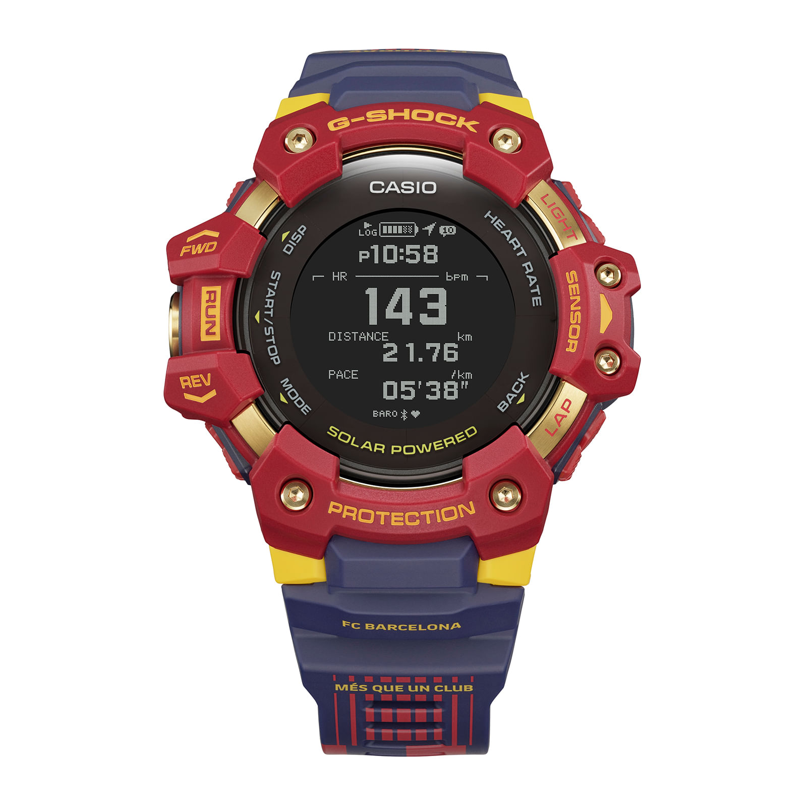 Reloj G-SHOCK GBD-H1000BAR-4D Resina/Acero Hombre Rojo