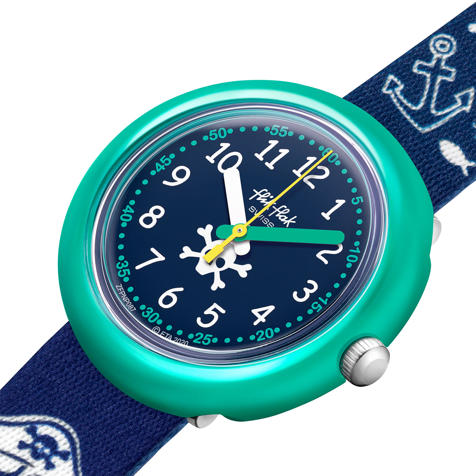 Reloj FLIK FLAK FEAR KNOT ZFPNP087 Niños Turquesa