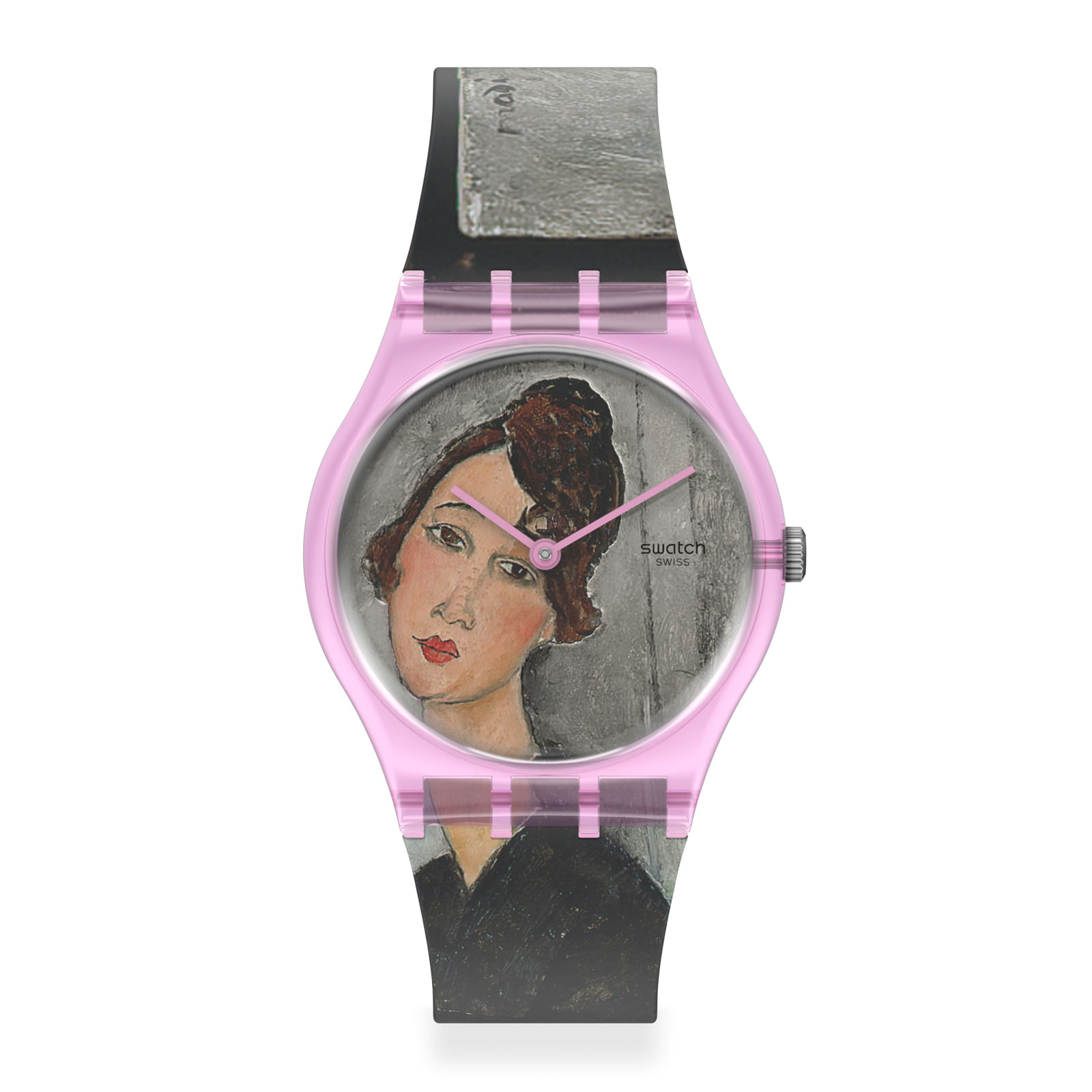 Reloj SWATCH PORTRAIT OF DÉDIE, BY AMEDEO MODIGLIANI GZ356 Rosado