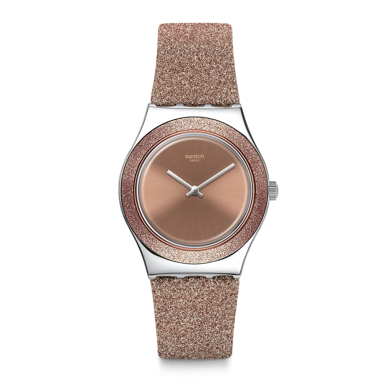 Reloj SWATCH ROSE SPARKLE YLS220 Plateado